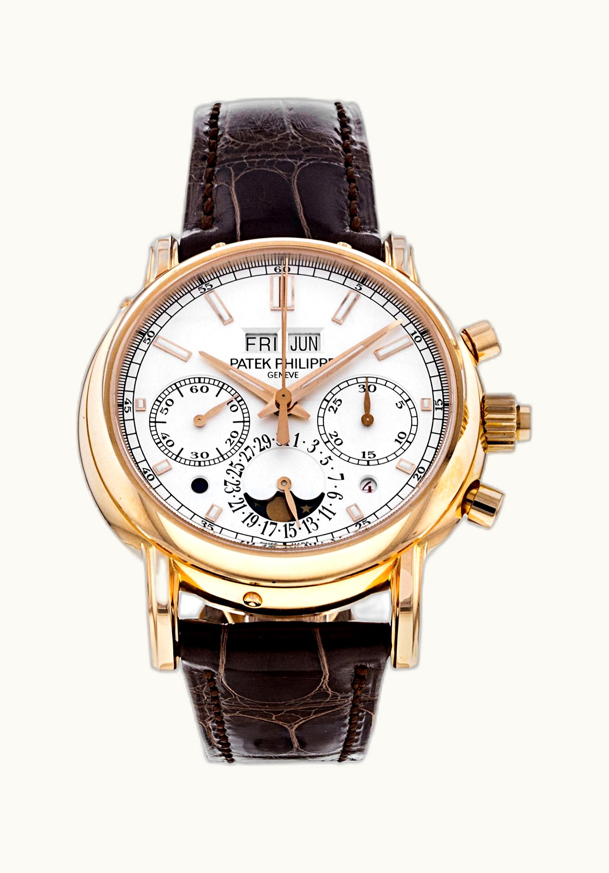 Patek Philippe Perpetual Calendar Split-Seconds Chronograph 5204 Rose Gold / Silver