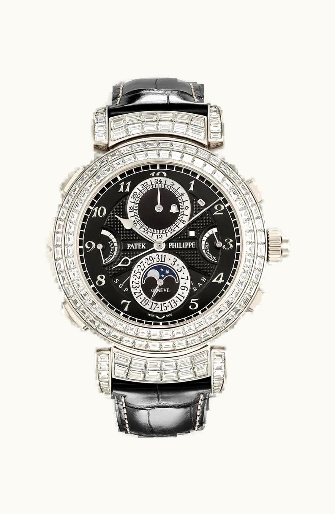 Patek Philippe Grandmaster Chime 6300 White Gold - Diamond / Black