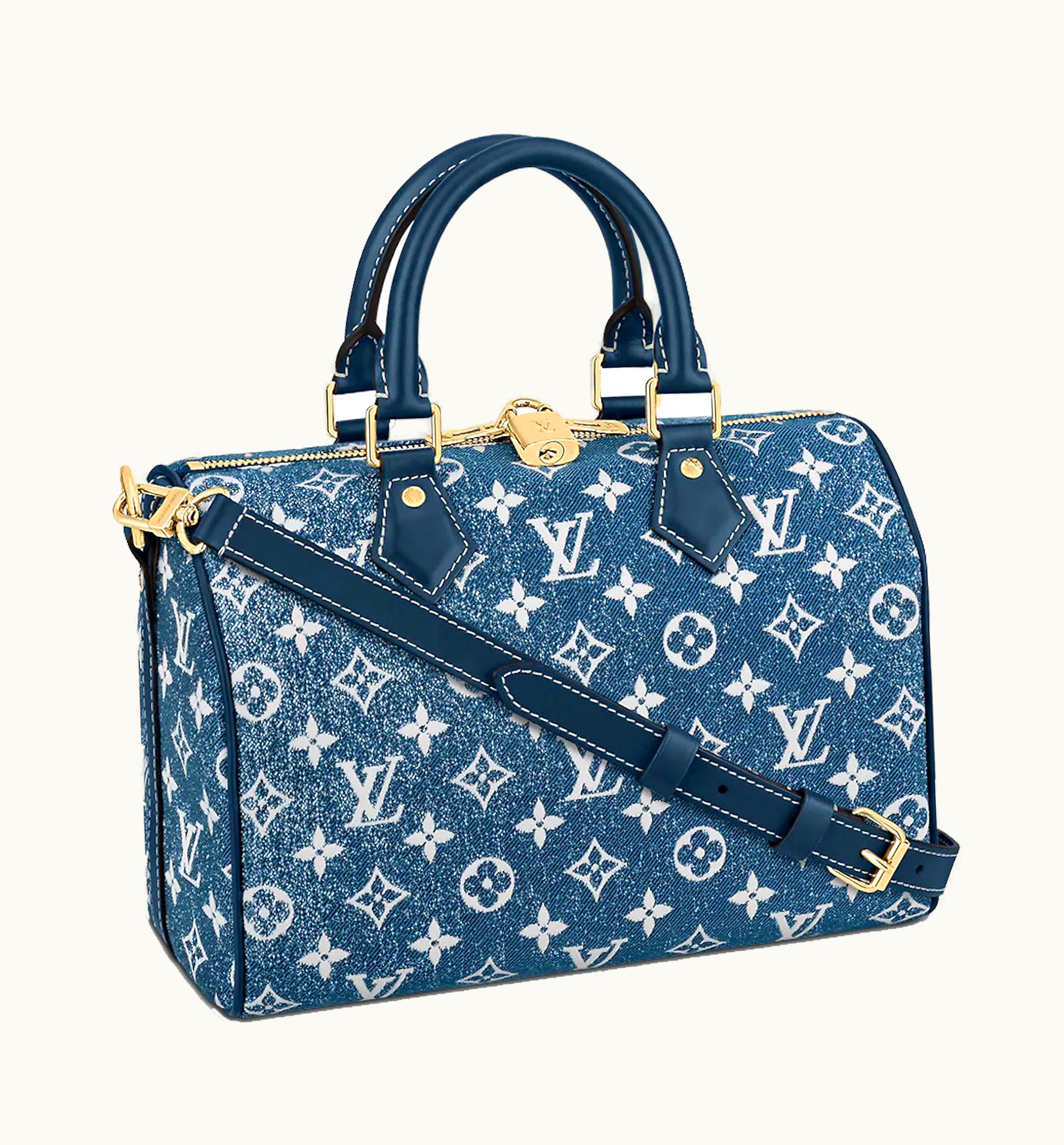 Louis Vuitton Louis Vuitton Speedy Bandouliere 25 Denim Jacquard Navy Blue UZ0112189