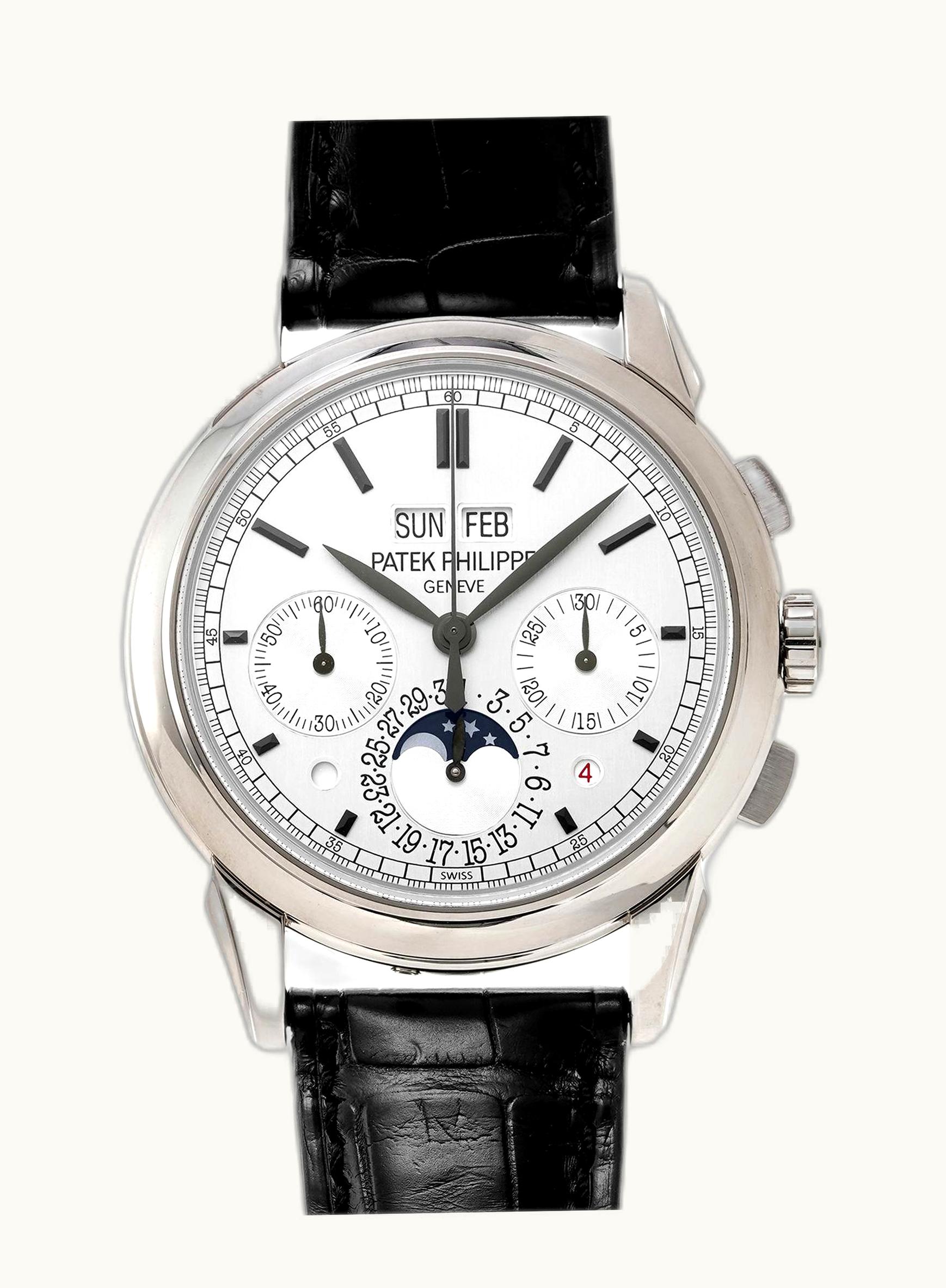 Patek Philippe Perpetual Calendar Chronograph 5270 White Gold / Silver