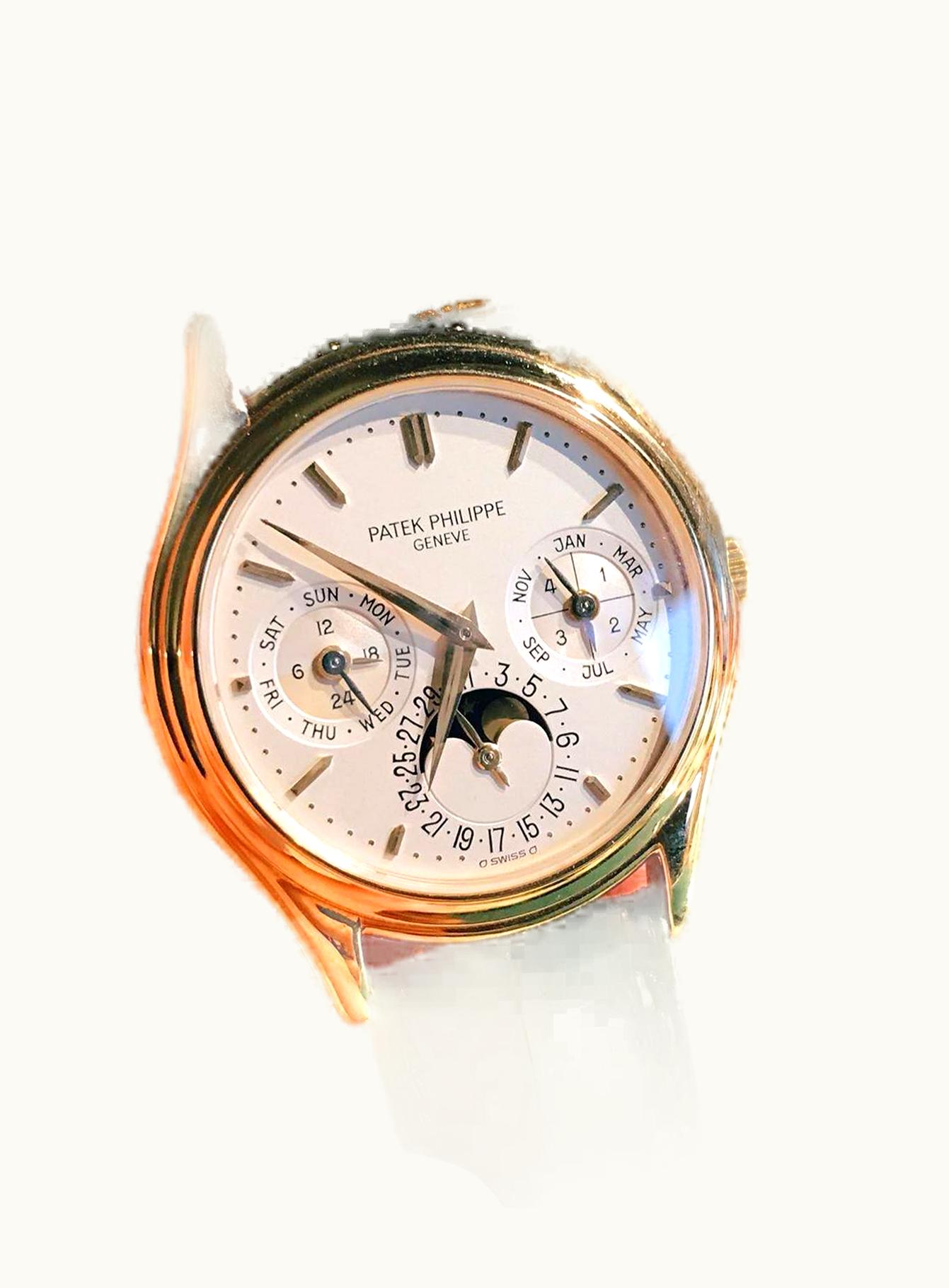 Patek Philippe Perpetual Calendar 3940 Yellow Gold / Painted Roman