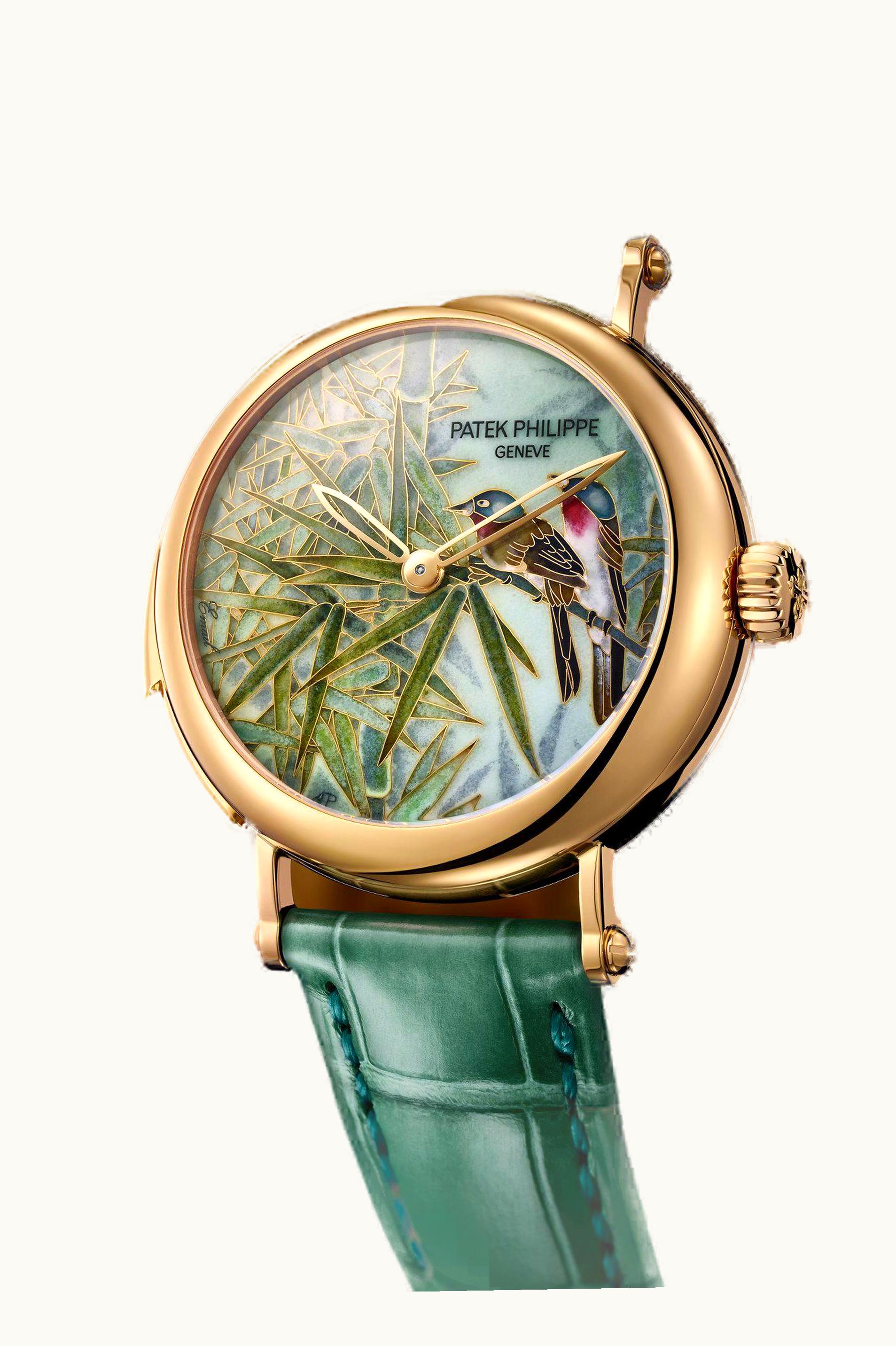 Patek Philippe Minute Repeater 7000 Rose Gold / Titmice in the Reed