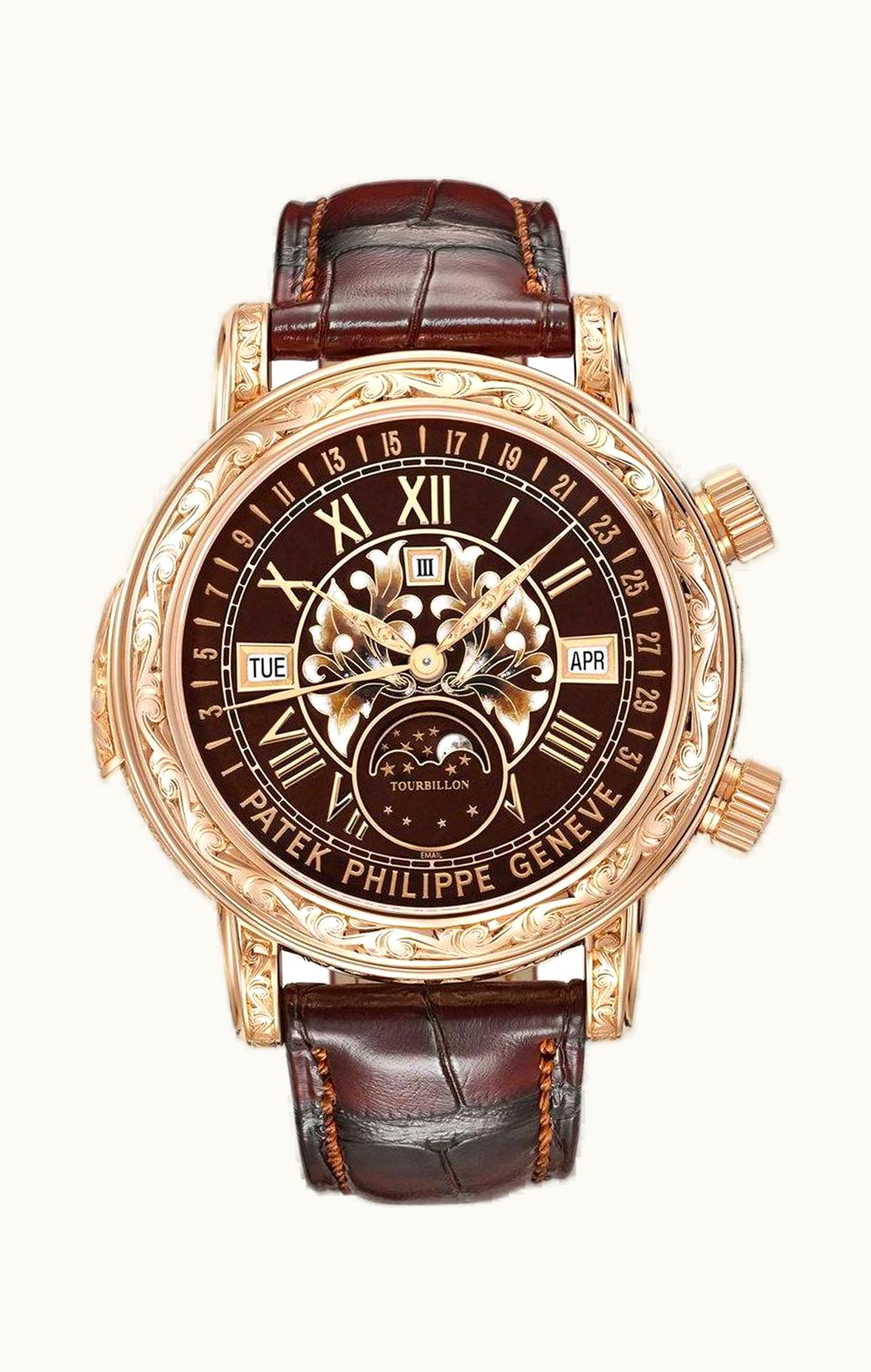 Patek Philippe Sky Moon Tourbillon 6002 Rose Gold / Black