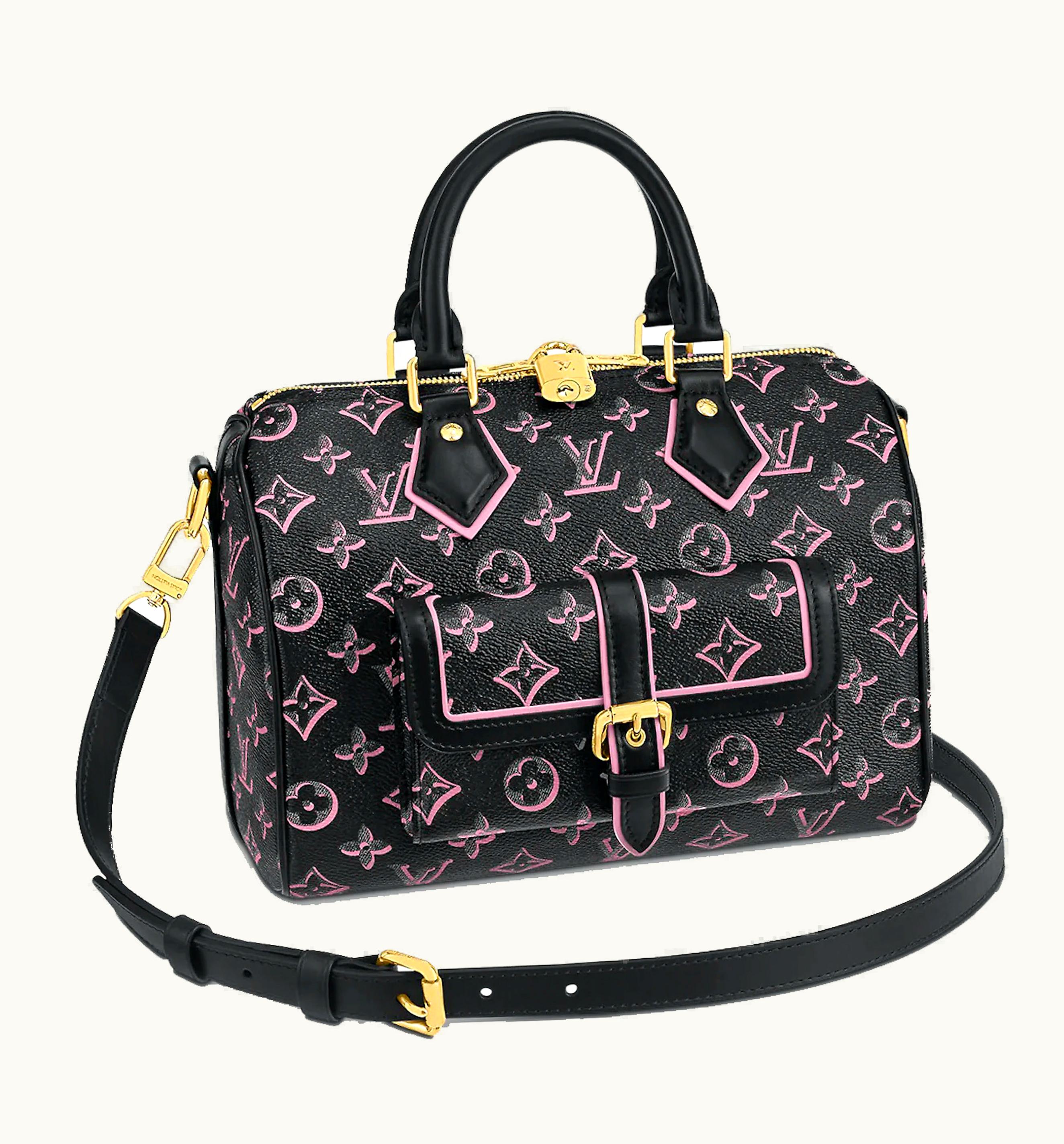 Louis Vuitton Louis Vuitton Speedy Bandoulière 25 Monogram Canvas Black