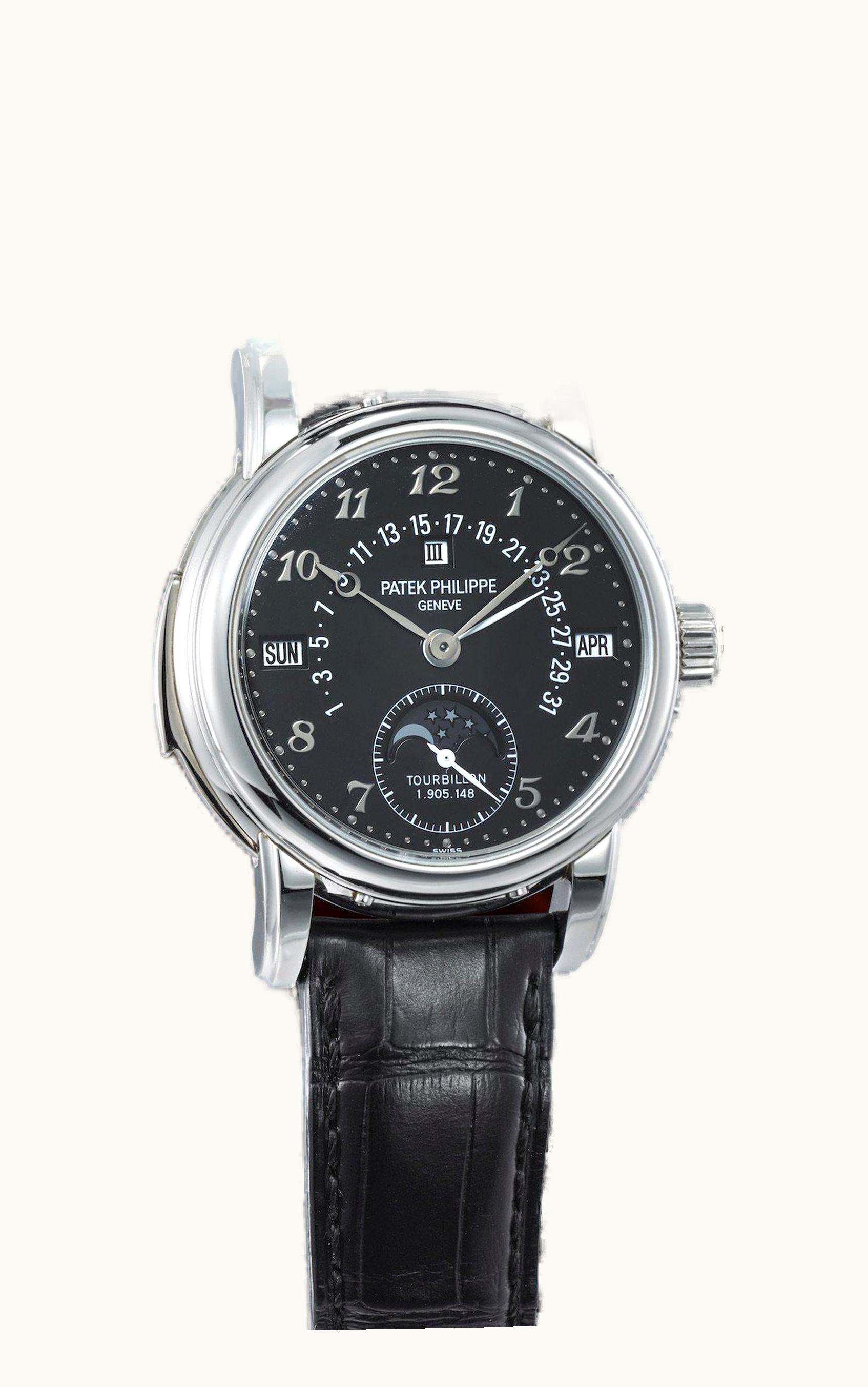 Patek Philippe Tourbillon Minute Repeater Perpetual Calendar 5016 Platinum / Black Breguet