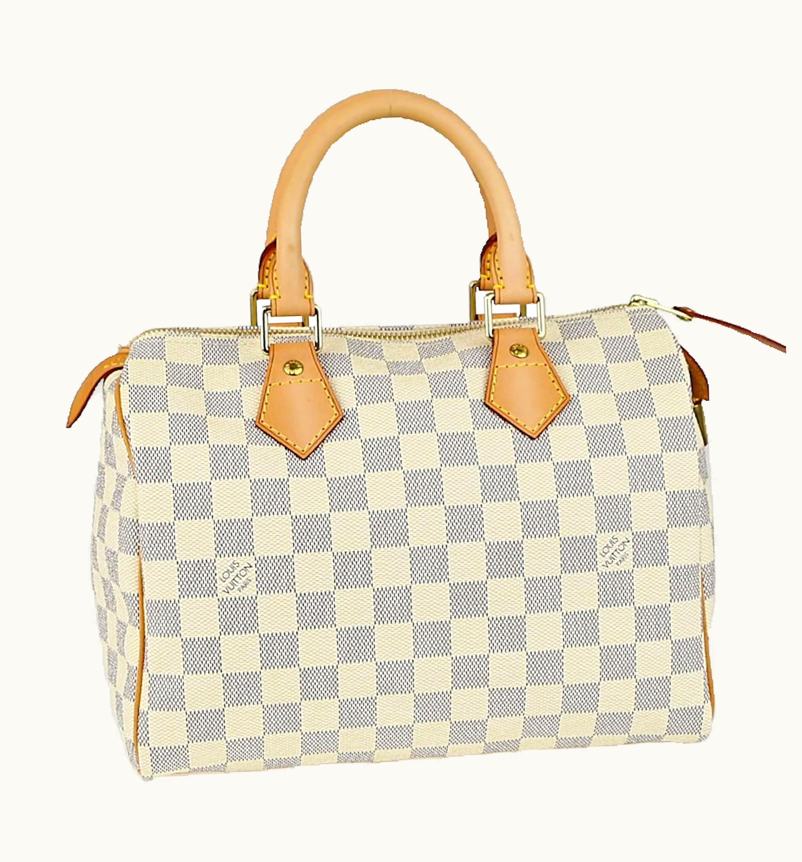 Louis Vuitton Louis Vuitton Speedy Damier Azur 25 White/Blue