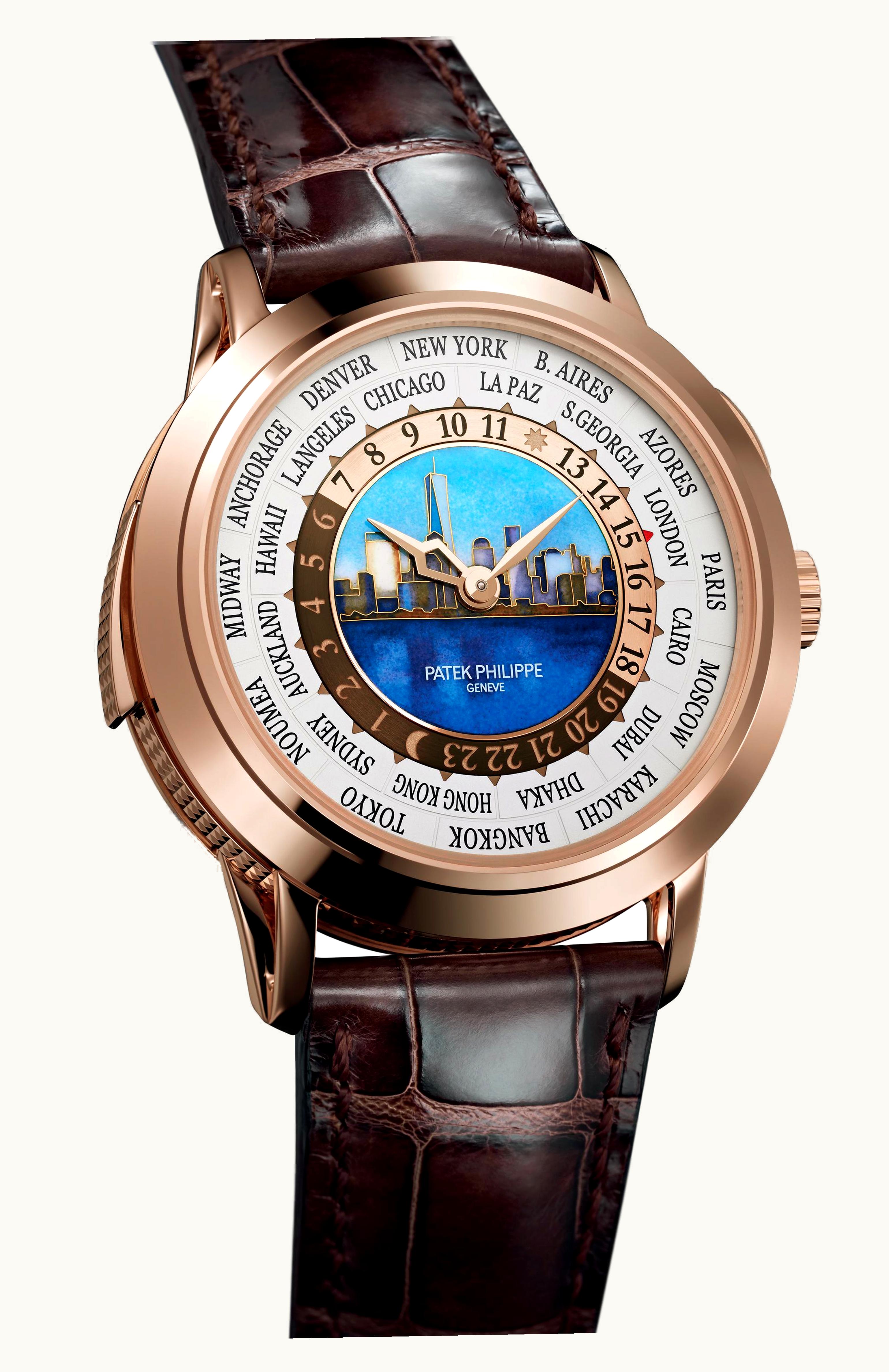 Patek Philippe World Time Minute Repeater Rose Gold / New York Nighttime