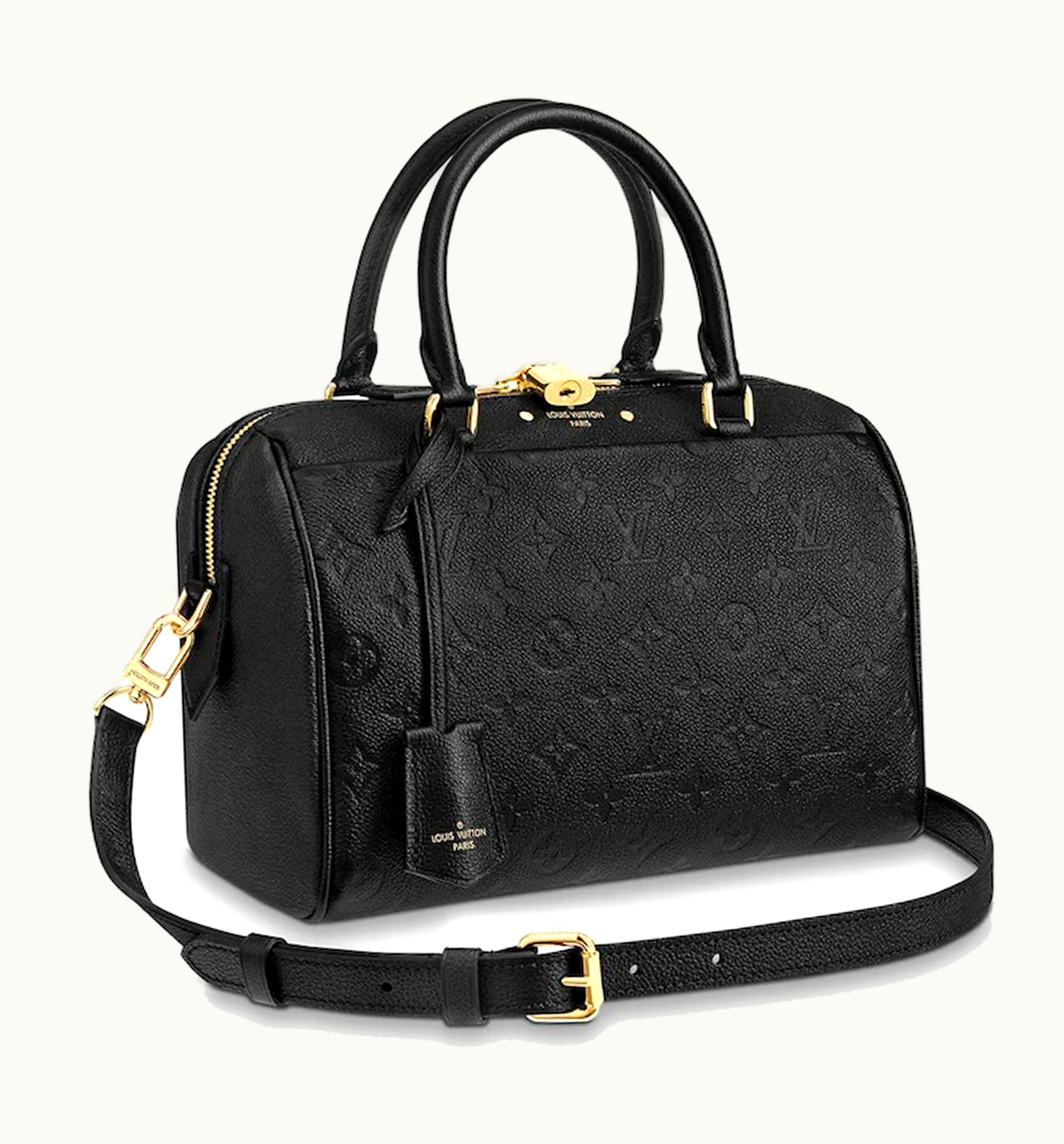 Louis Vuitton Louis Vuitton Speedy Bandoulière Monogram Empreinte 25 Black Luxury Leather Handbag