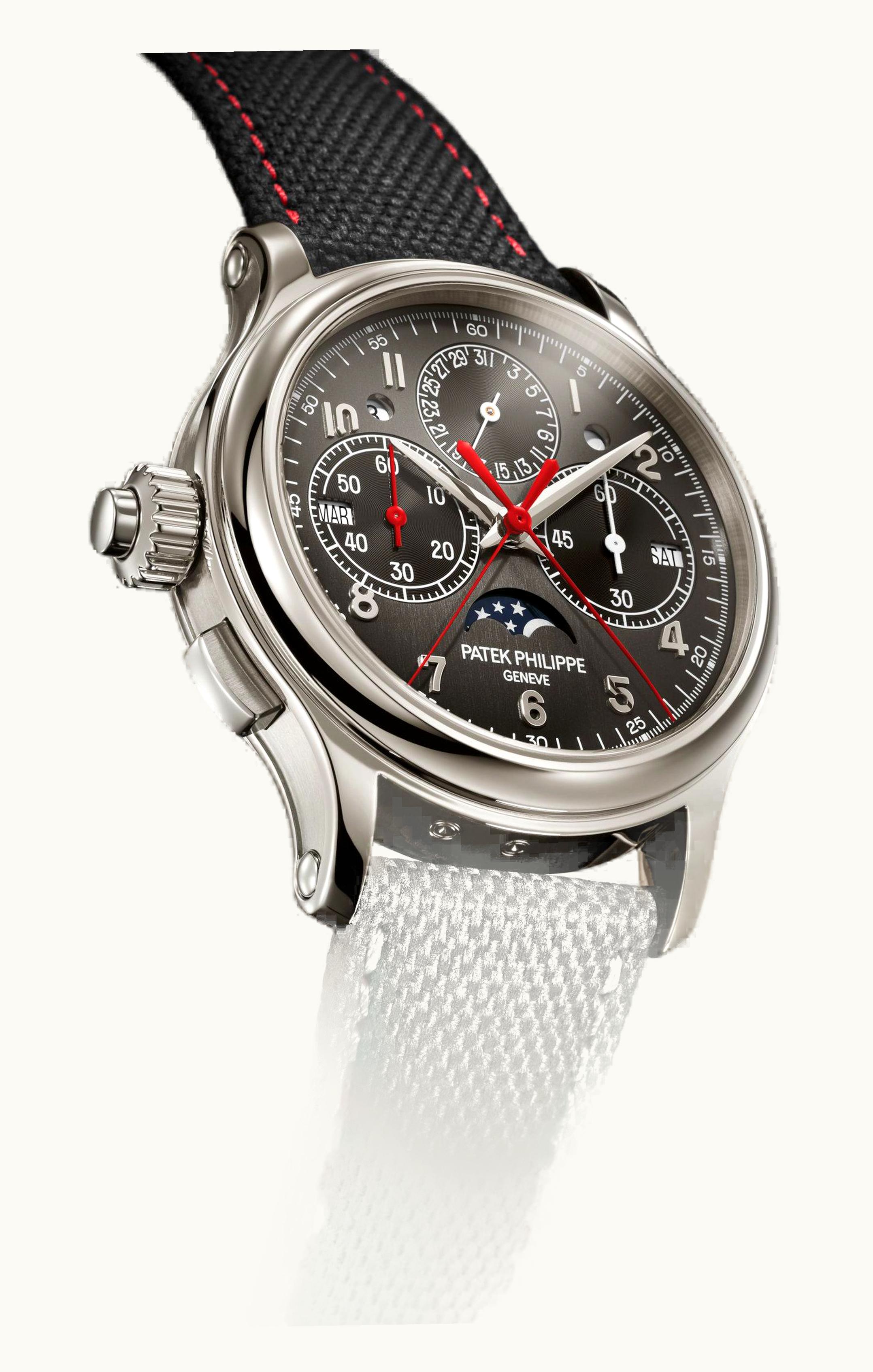 Patek Philippe Perpetual Calendar Split-Seconds Chronograph 5373 Left-Hander Platinum / Grey