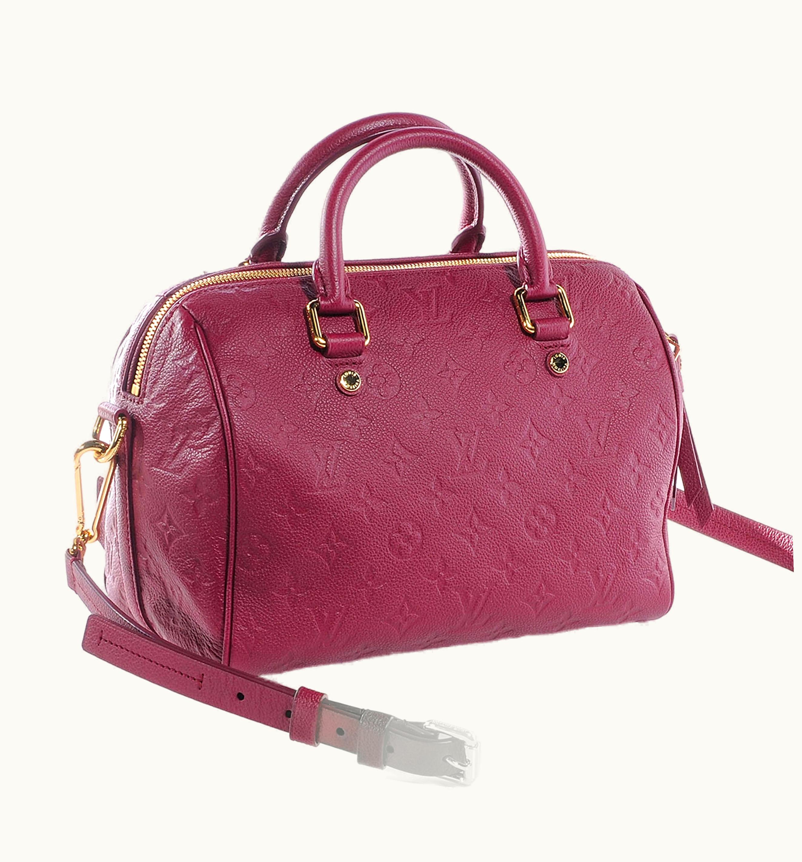 Louis Vuitton Louis Vuitton Speedy Bandouliere Monogram Empreinte 25 Aurore