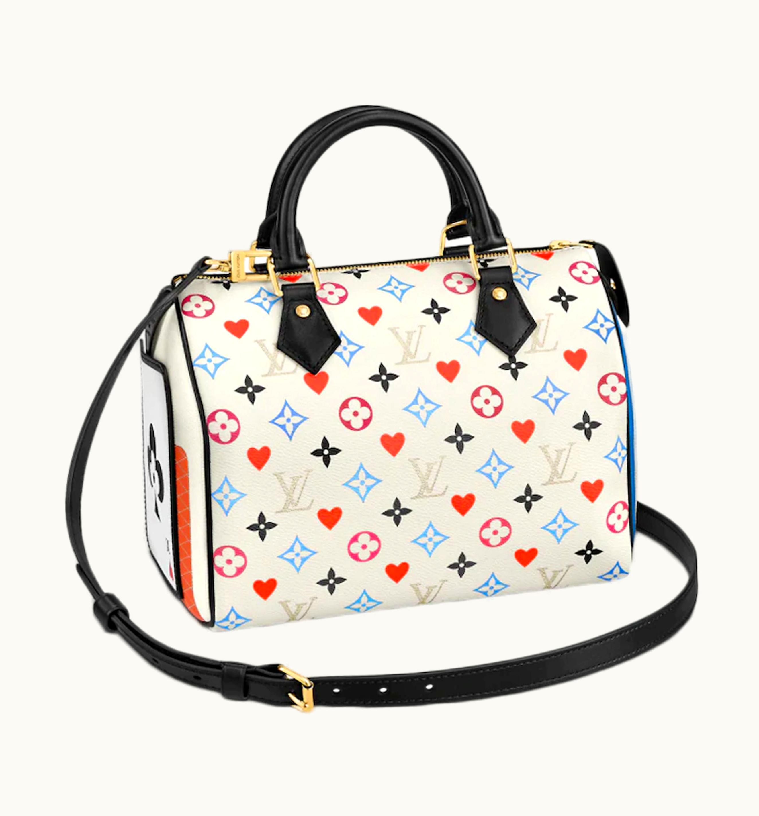 Louis Vuitton Louis Vuitton Speedy Bandouliere 25 Game On White