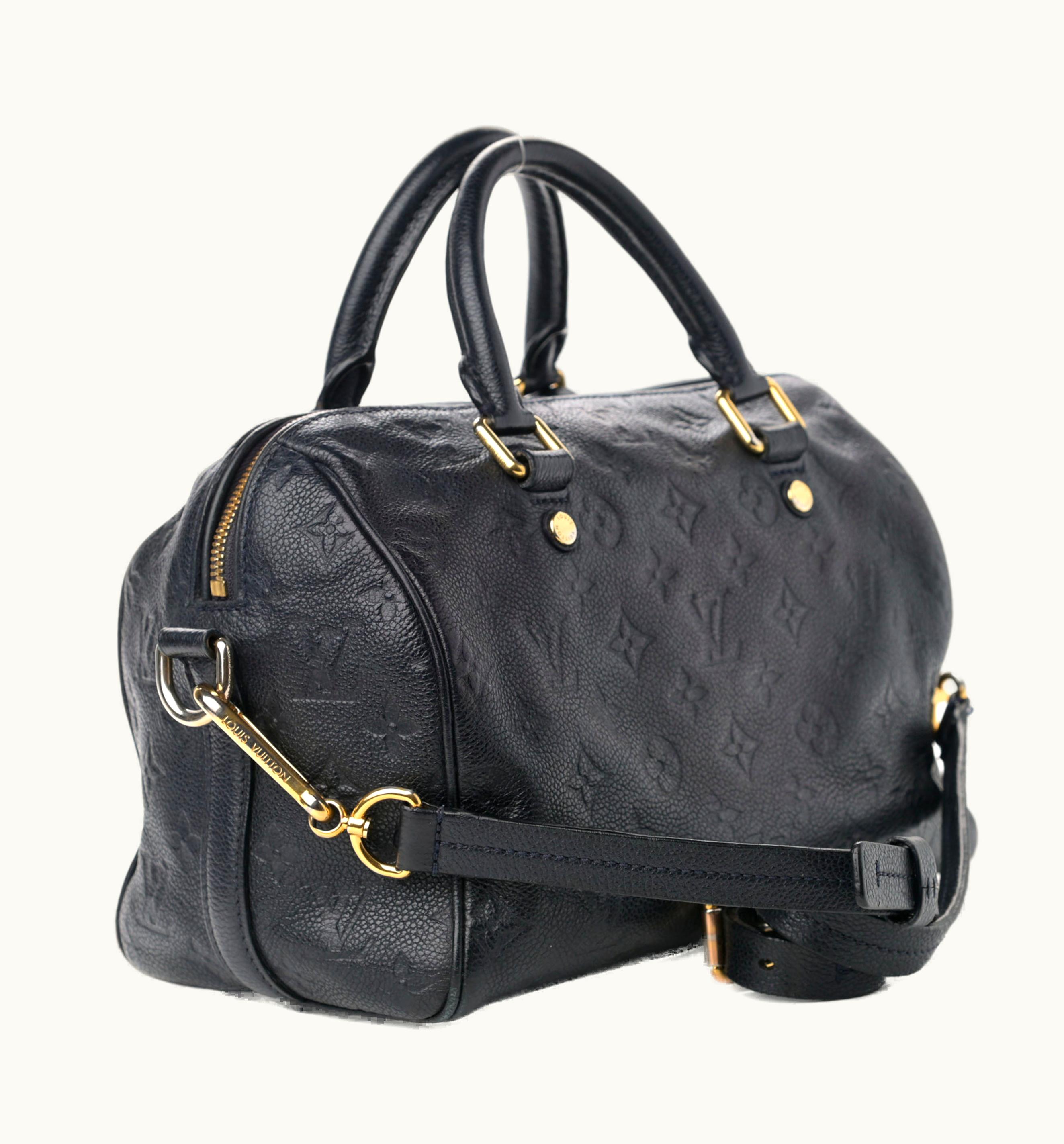 Louis Vuitton Louis Vuitton Speedy Bandouliere Monogram Empreinte 25 Bleu Infini