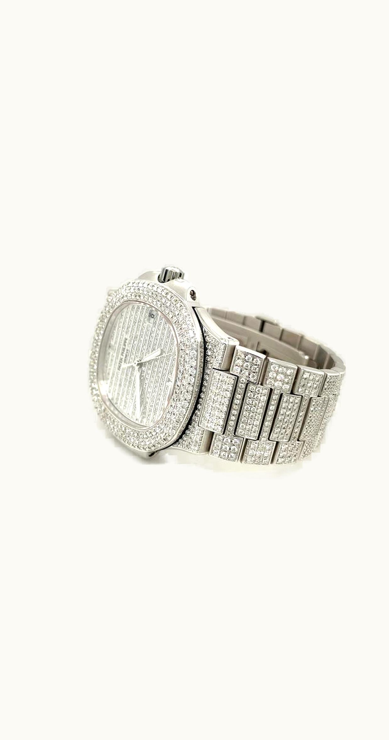 Patek Philippe Nautilus 5719 White Gold Full Diamond