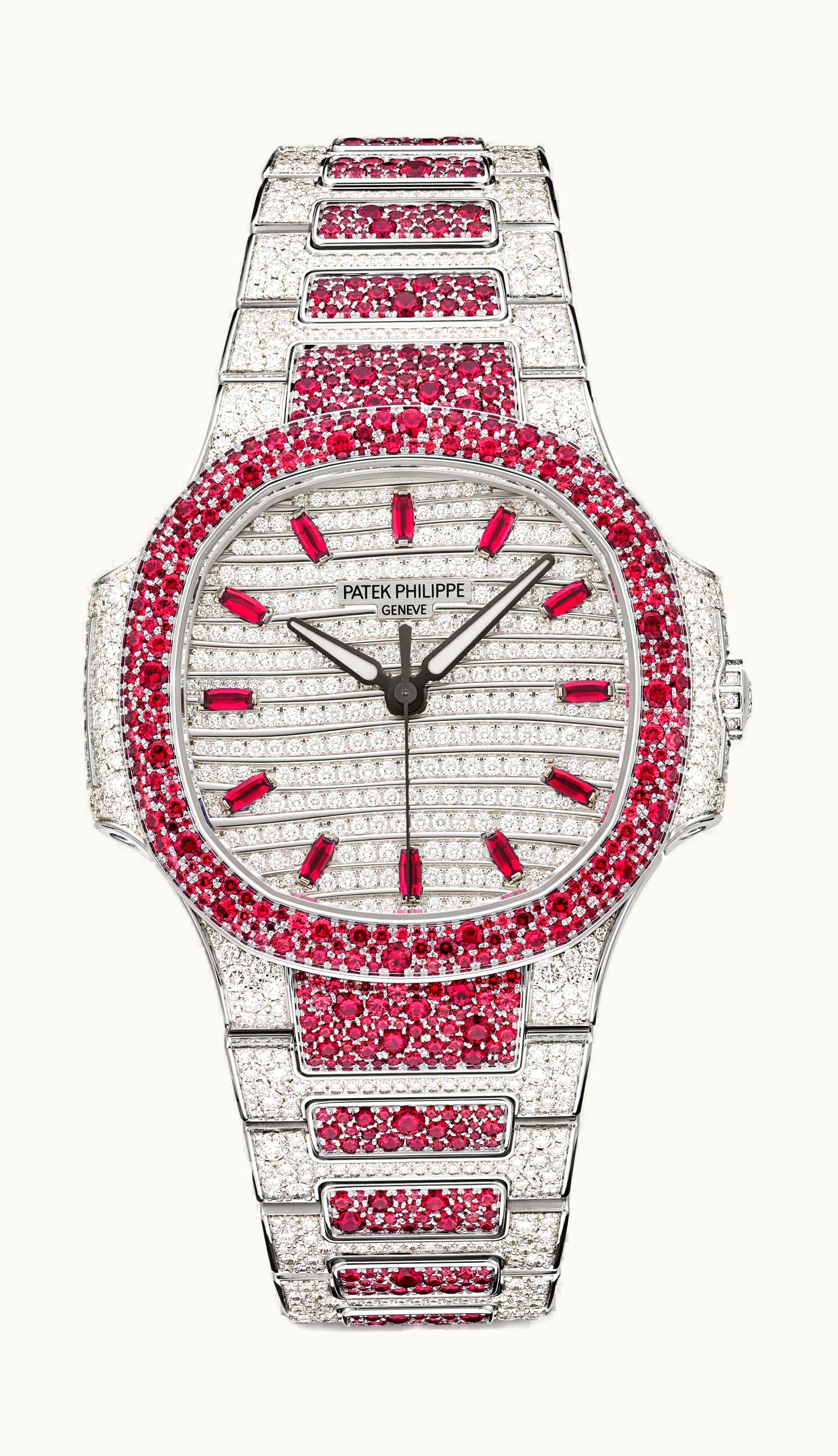 Patek Philippe Nautilus 7118 Haute Joaillerie White Gold - Ruby
