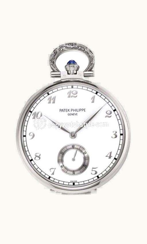 Patek Philippe Pocket Watch Lepine White Gold / Pittsburgh