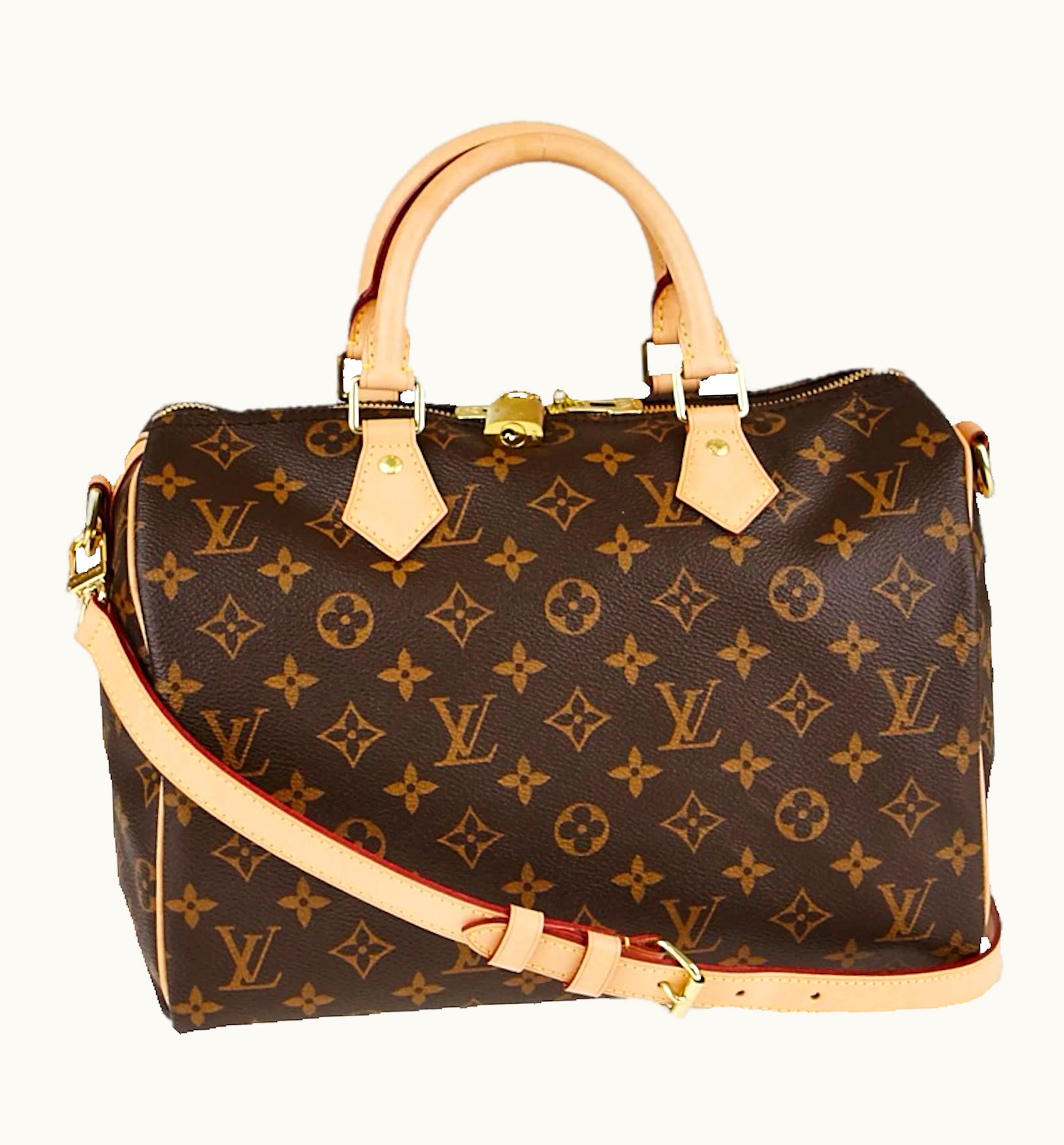 Louis Vuitton Louis Vuitton Speedy Bandouliere Monogram 30 Brown