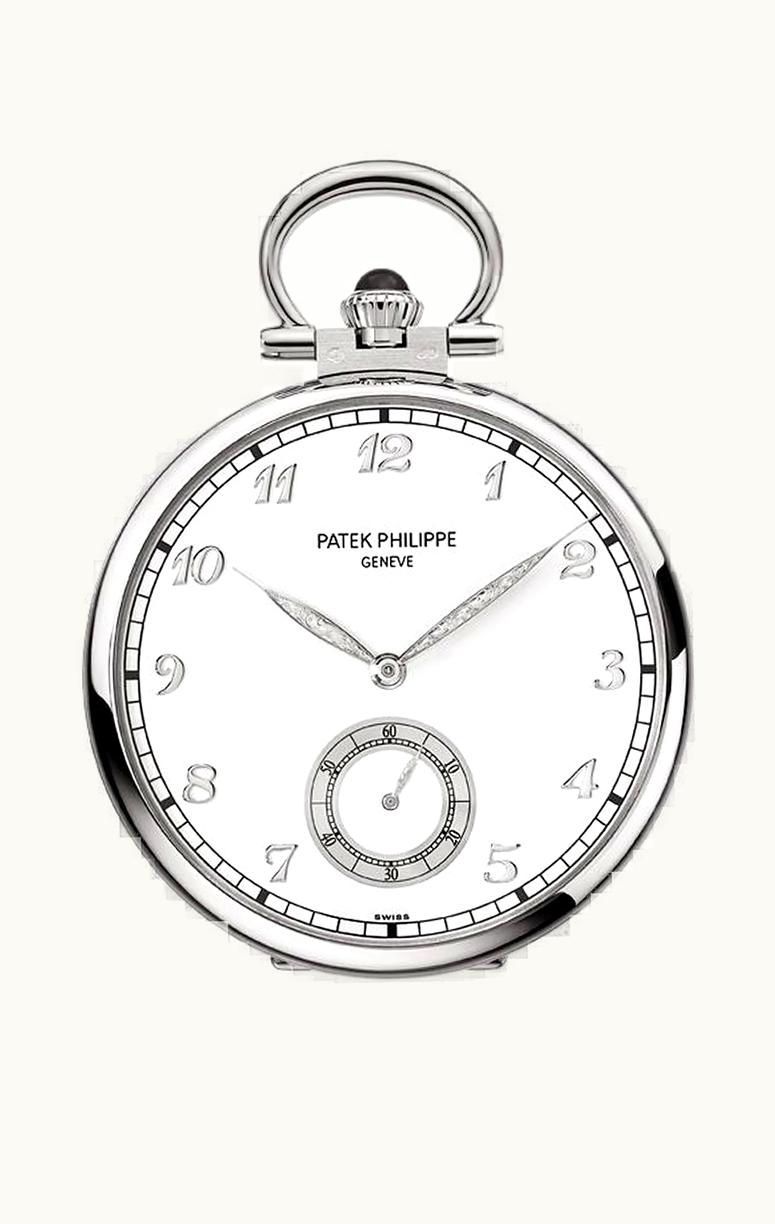 Patek Philippe Pocket Watch Lepine White Gold / Place du Molard