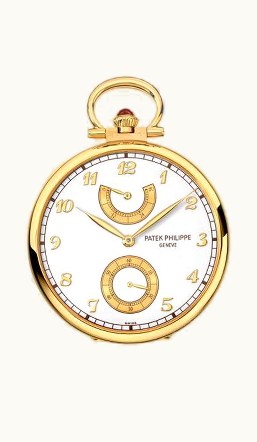 Patek Philippe Pocket Watch Lepine Power Reserve Yellow Gold / An Outing on the Lake