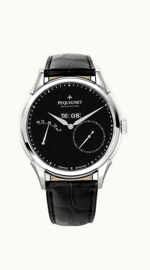 Pequignet Royale 300 Black-Blue / Canvas