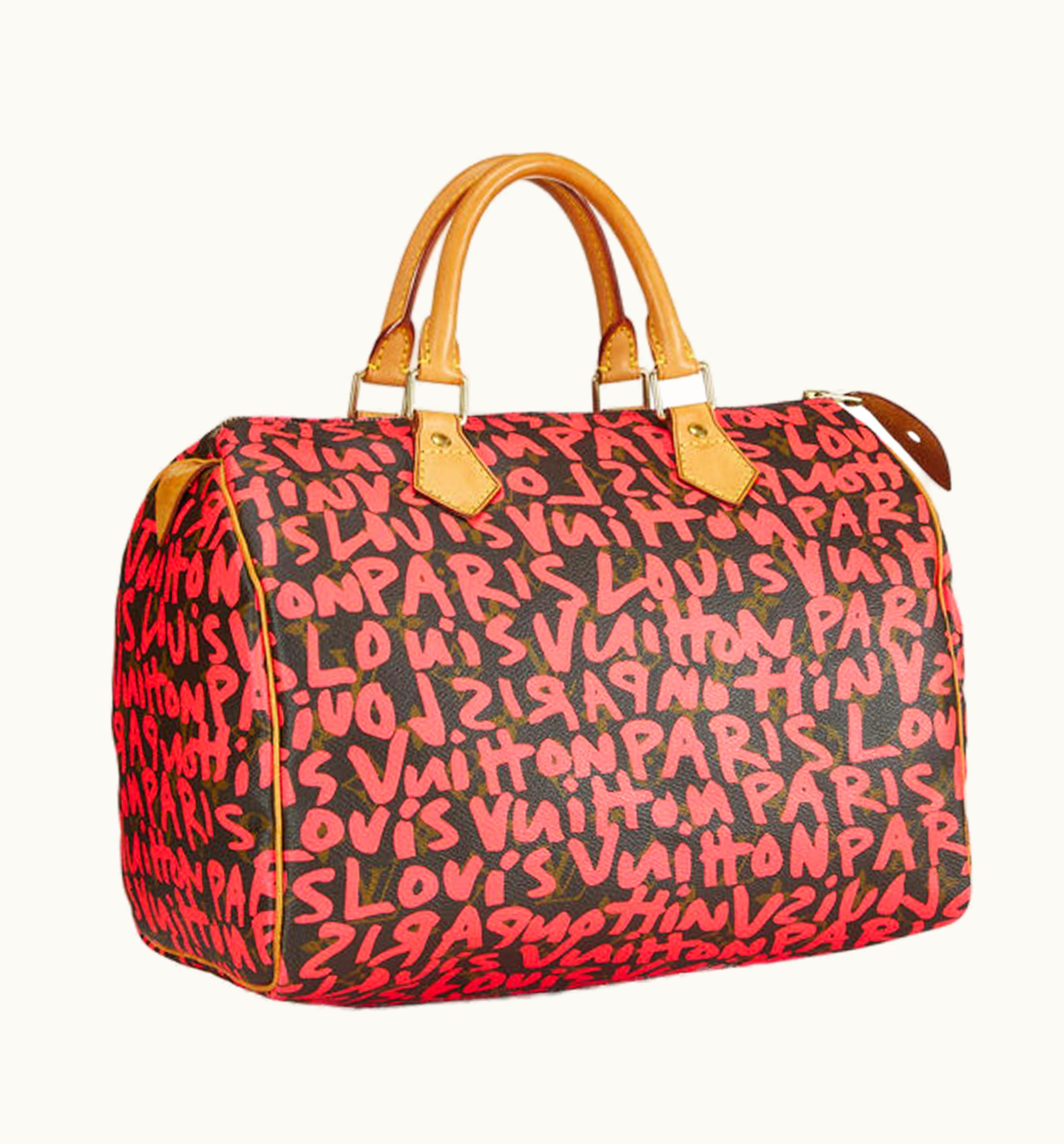 Louis Vuitton Louis Vuitton X Stephen Sprouse Speedy Monogram Graffiti 30 Brown/Pink