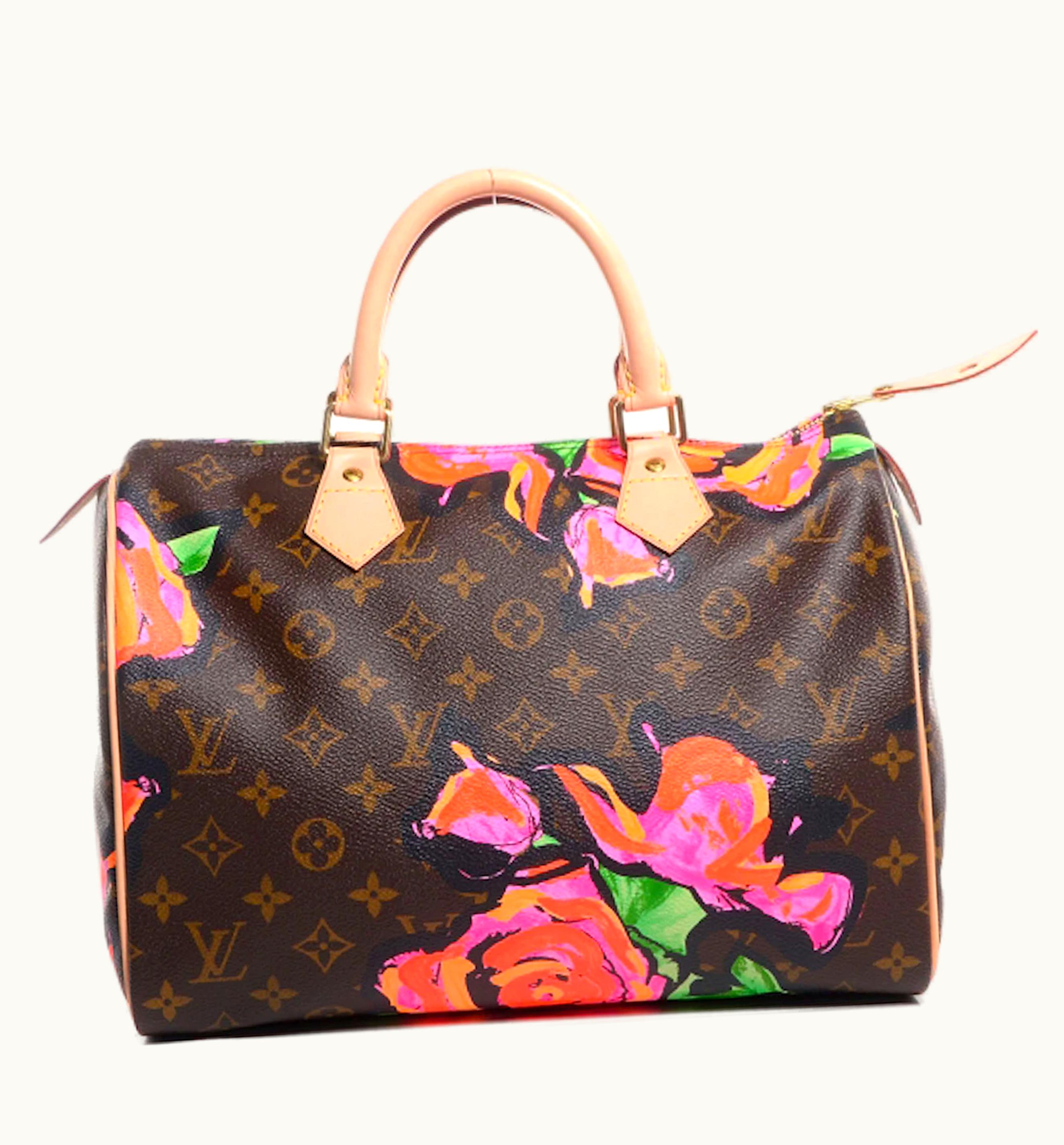 Louis Vuitton Louis Vuitton X Stephen Sprouse Speedy Monogram Roses 30 Brown/Grenade