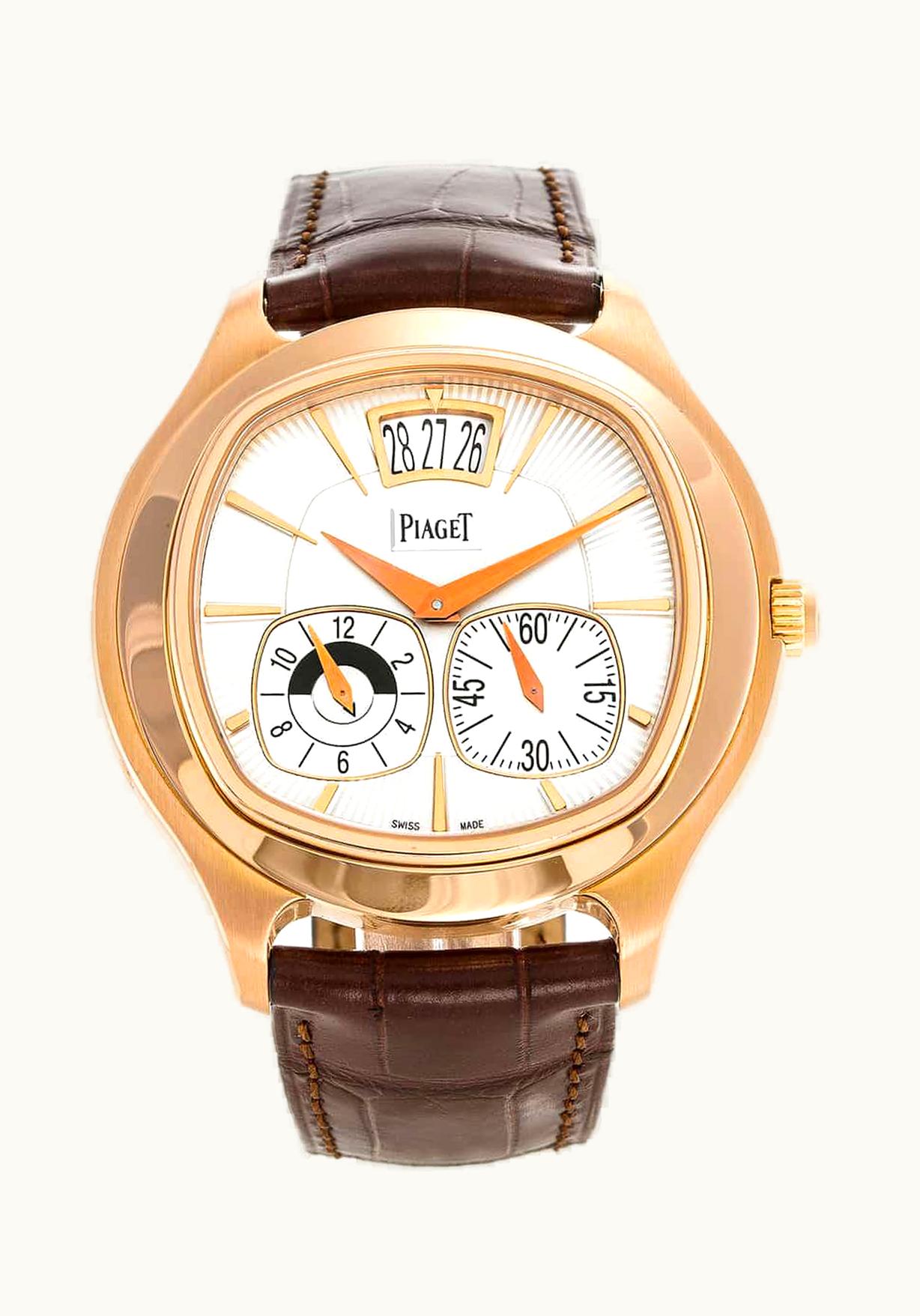 Piaget Emperador Coussin Dual Time Zone Pink Gold