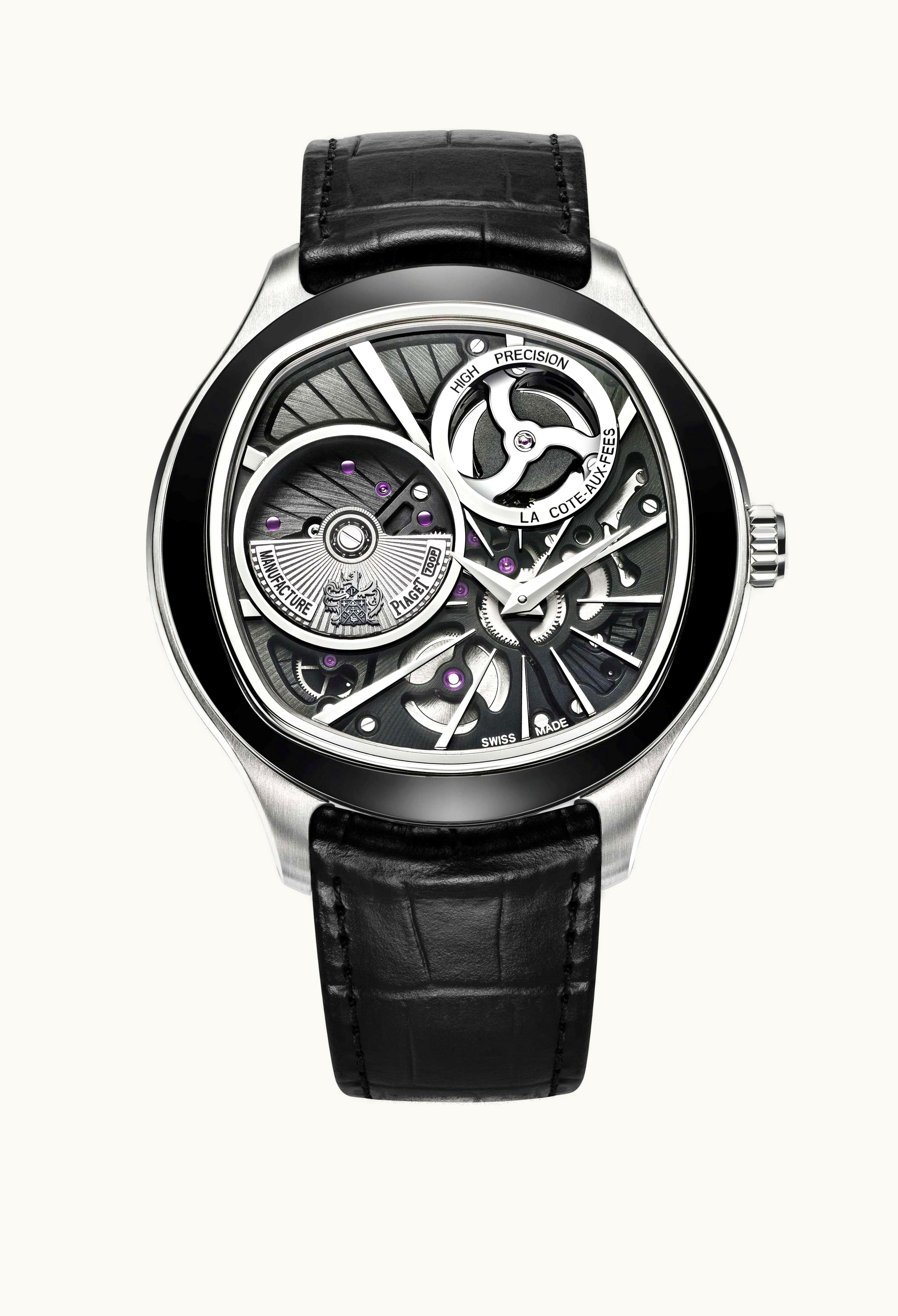 Piaget Emperador Coussin Dual Time Zone White Gold