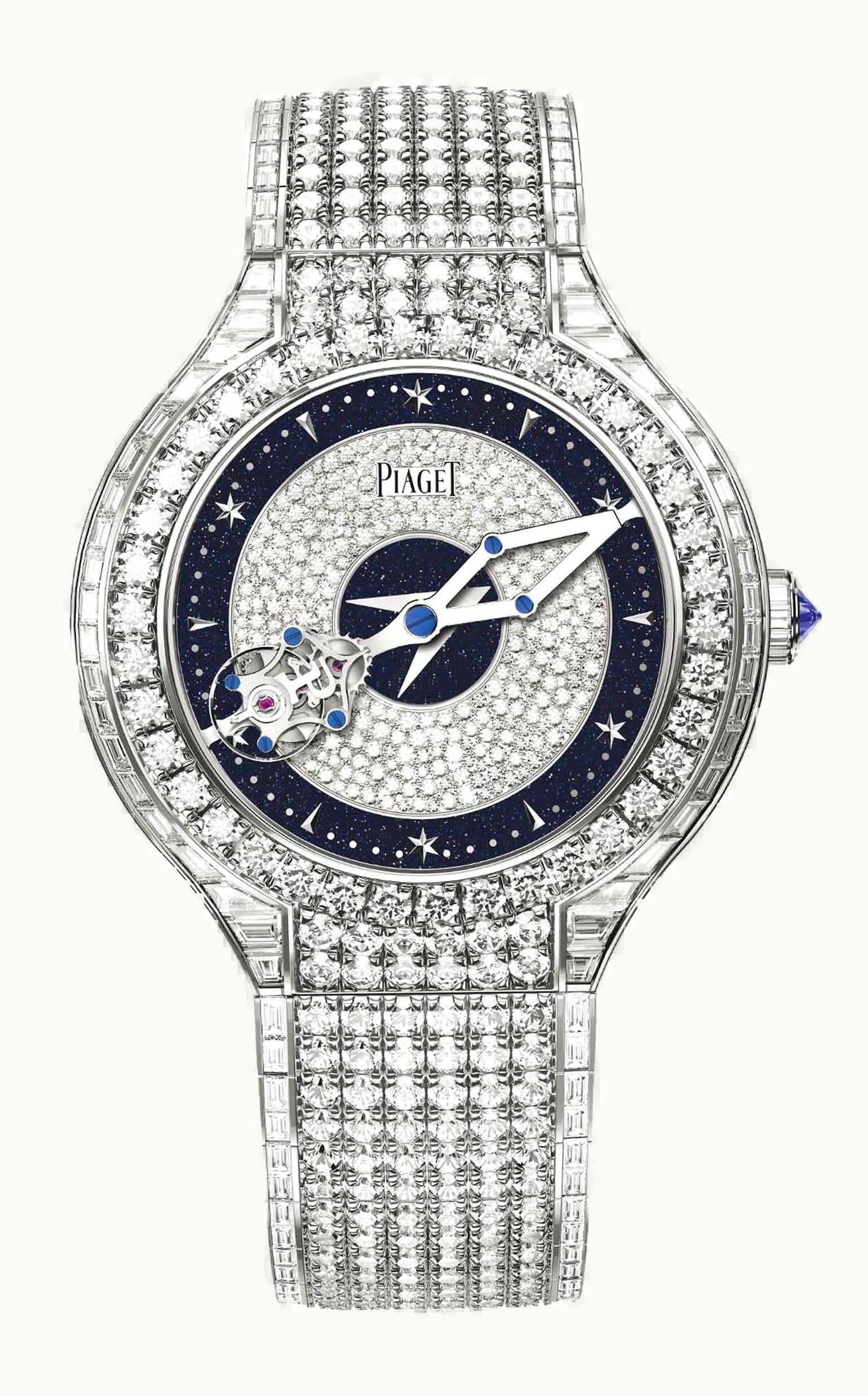 Piaget Emperador Coussin Tourbillon White Gold Diamond Bracelet