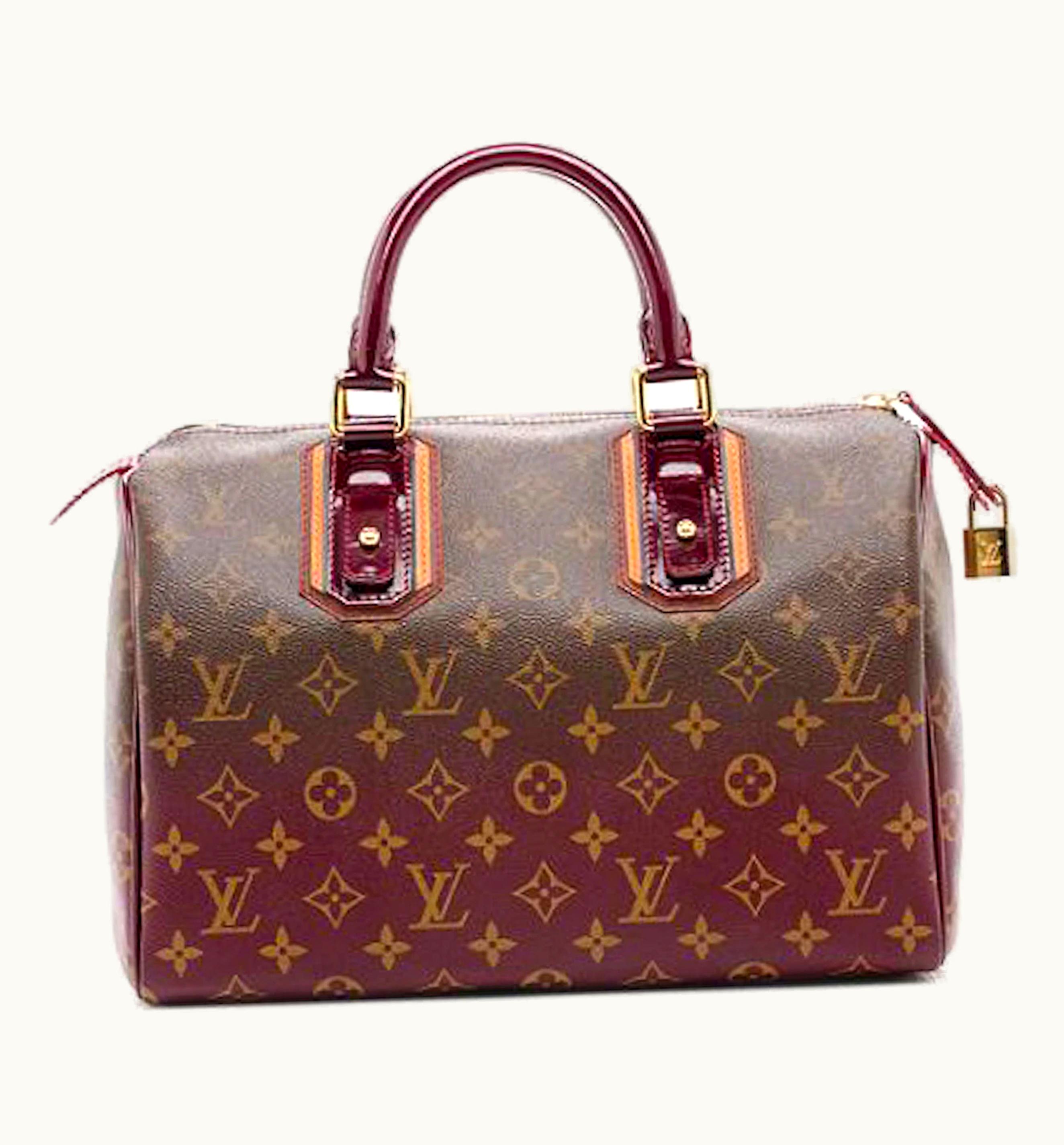 Louis Vuitton Louis Vuitton Speedy Monogram Mirage 30 Bordeaux Red