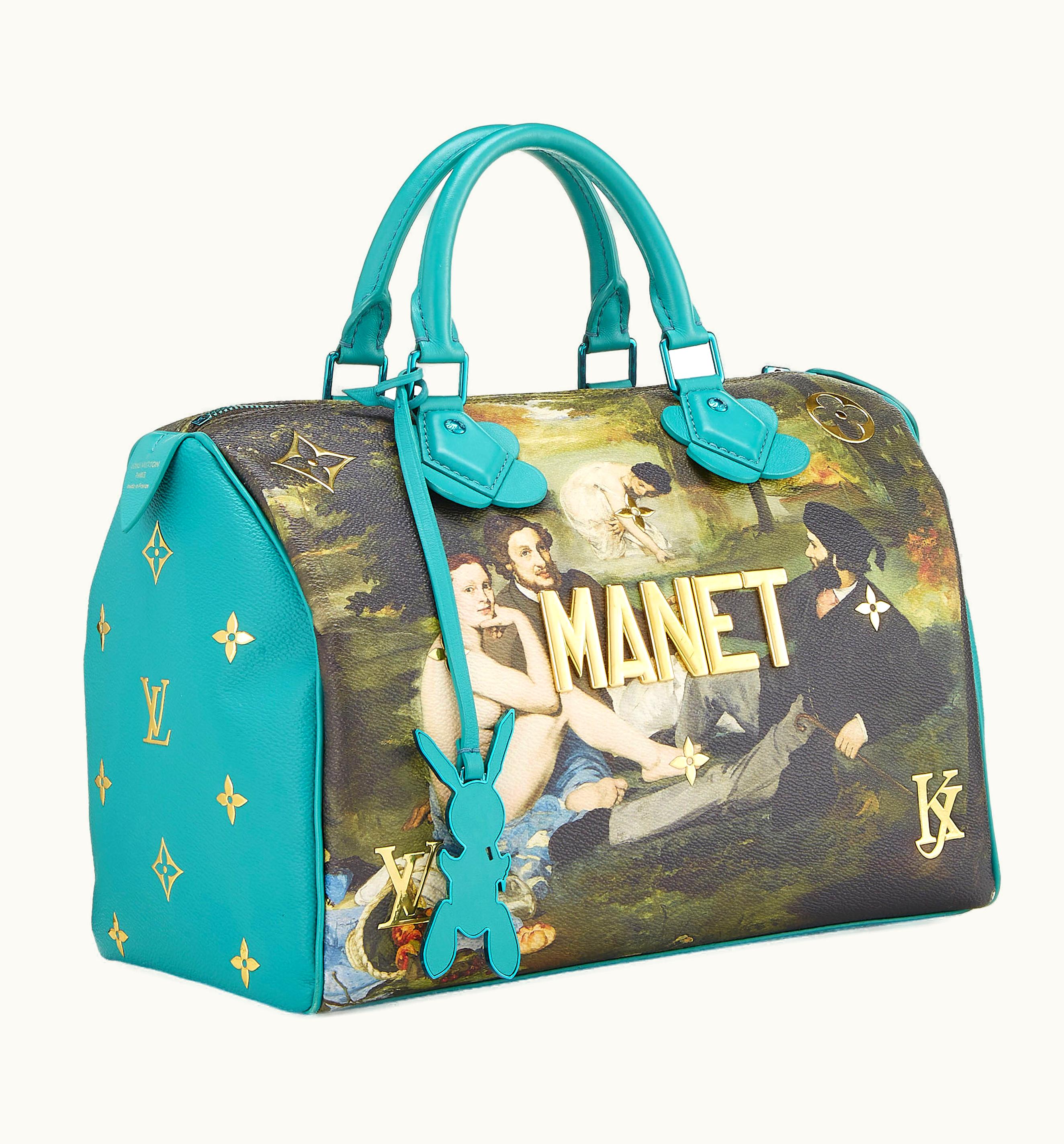 Louis Vuitton Louis Vuitton Speedy Edouard Manet Masters Emerald Multicolor Handbag