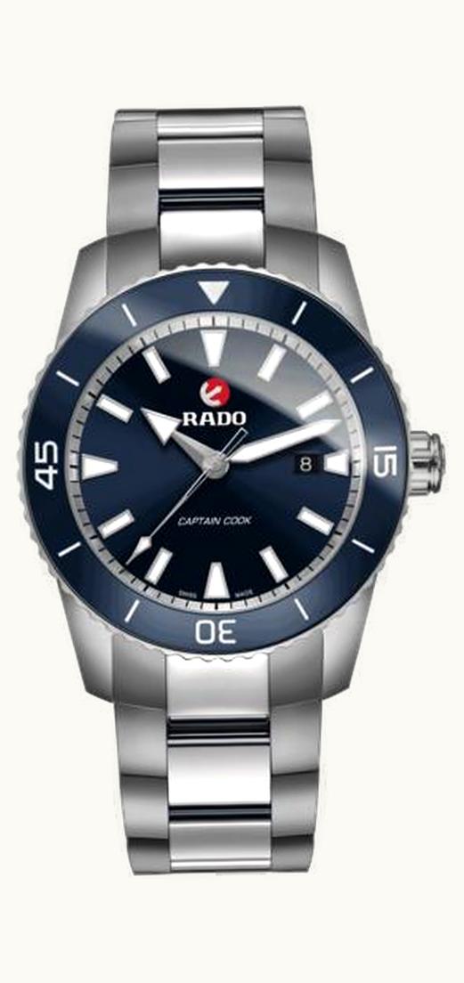 Rado HyperChrome Captain Cook 45 Titanium / Blue / Bracelet