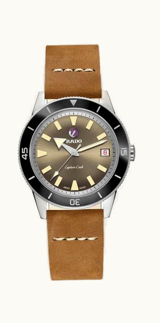 Rado HyperChrome Captain Cook 37 Brown / Calf