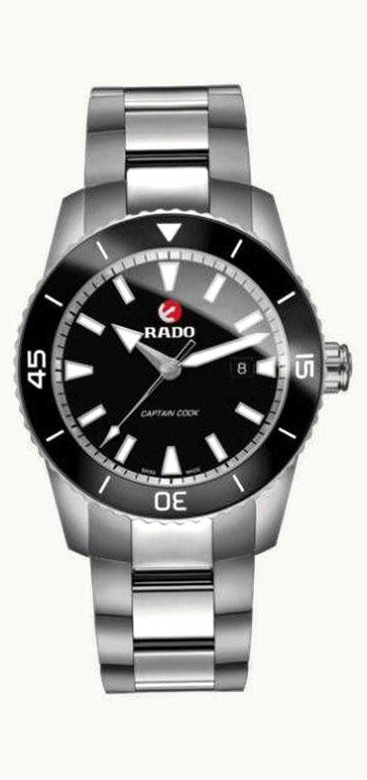 Rado HyperChrome Captain Cook 45 Titanium / Black / Bracelet