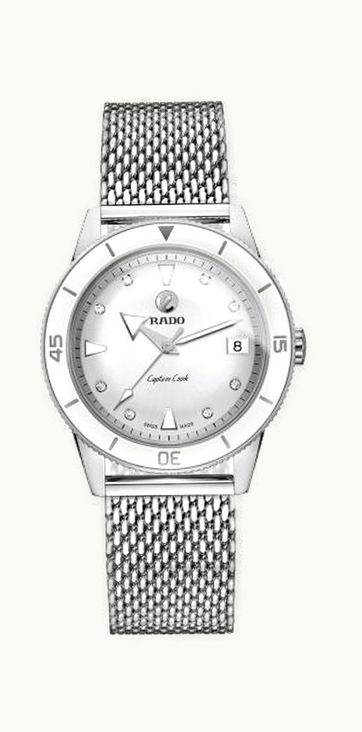 Rado HyperChrome Captain Cook 37 White / Mesh