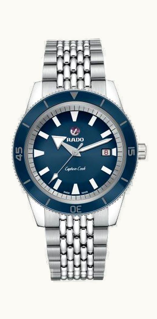 Rado HyperChrome Captain Cook 42 Stainless Steel / Blue / Bracelet
