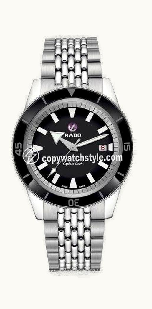Rado HyperChrome Captain Cook 42 Stainless Steel / Black / Bracelet