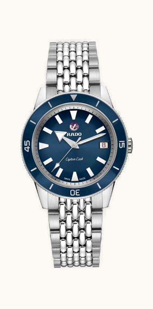 Rado HyperChrome Captain Cook 37 Blue / Bracelet