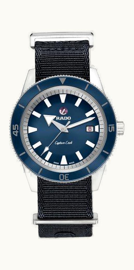 Rado HyperChrome Captain Cook 42 Stainless Steel / Blue