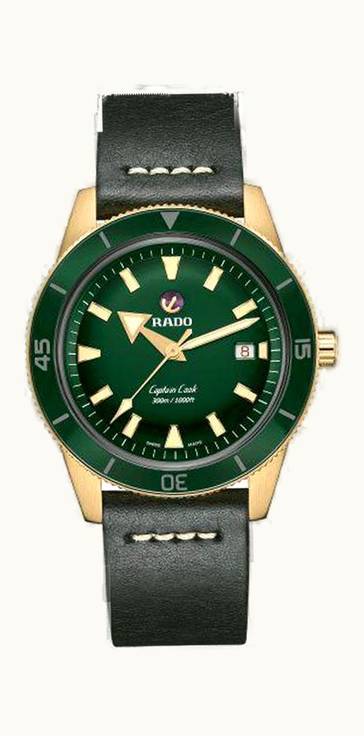 Rado HyperChrome Captain Cook 42 Bronze / Green