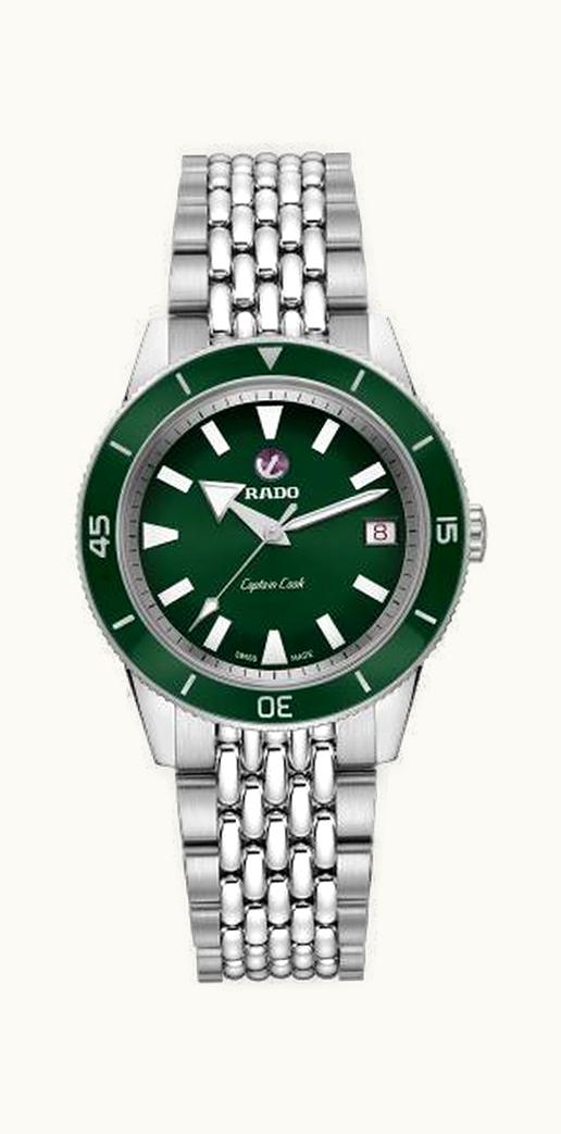 Rado HyperChrome Captain Cook 37 Green / Bracelet