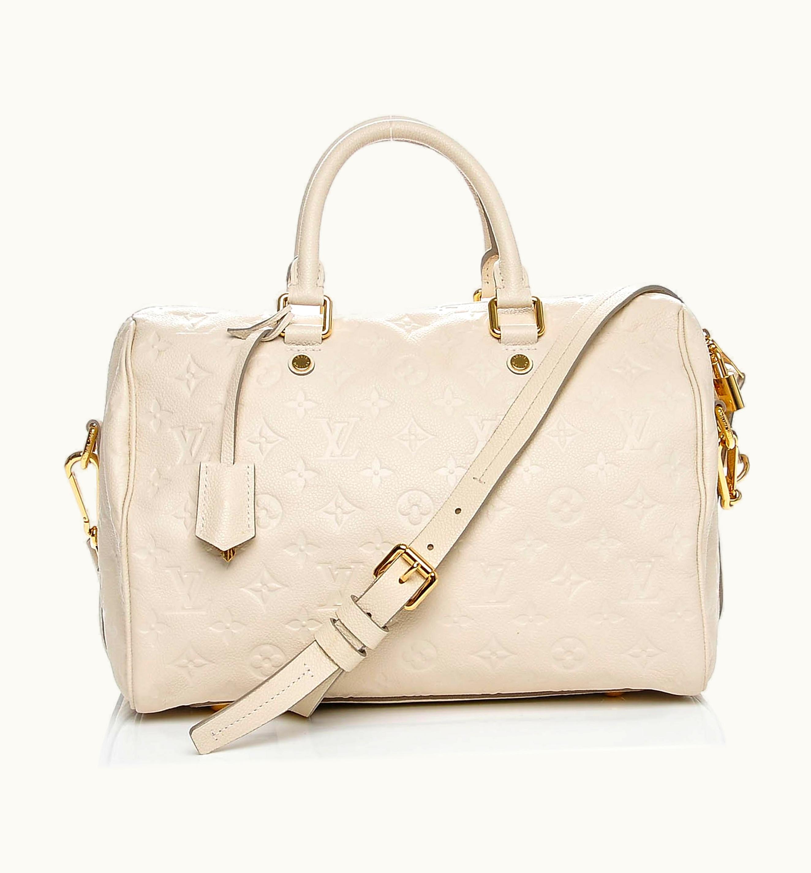 Louis Vuitton Louis Vuitton Speedy Bandoulière Monogram Empreinte 30 Neige