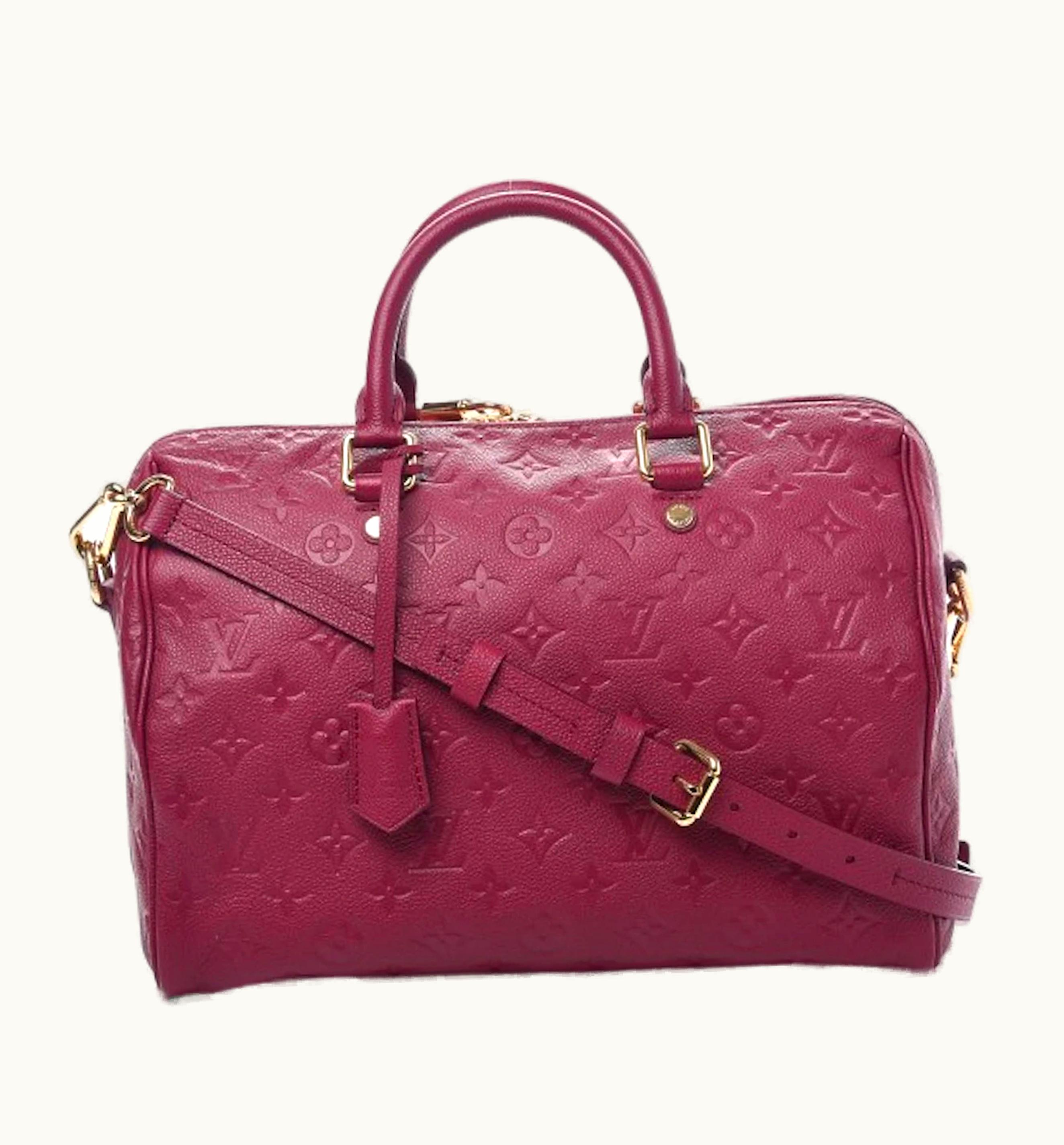 Louis Vuitton Louis Vuitton Speedy Bandouliere Monogram Empreinte 30 Aurore