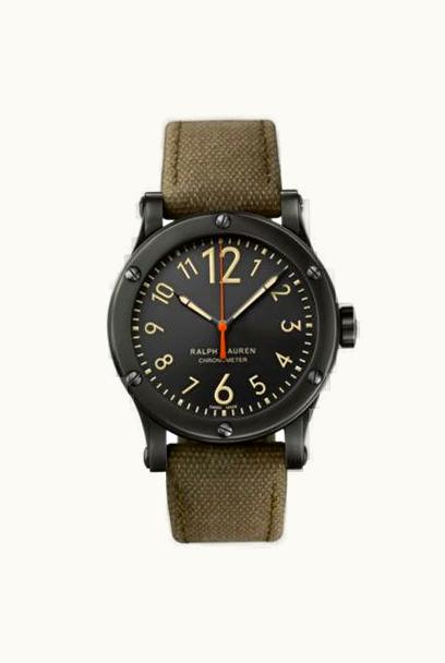 Ralph Lauren Safari 45mm Chronometer Aged Steel / Black