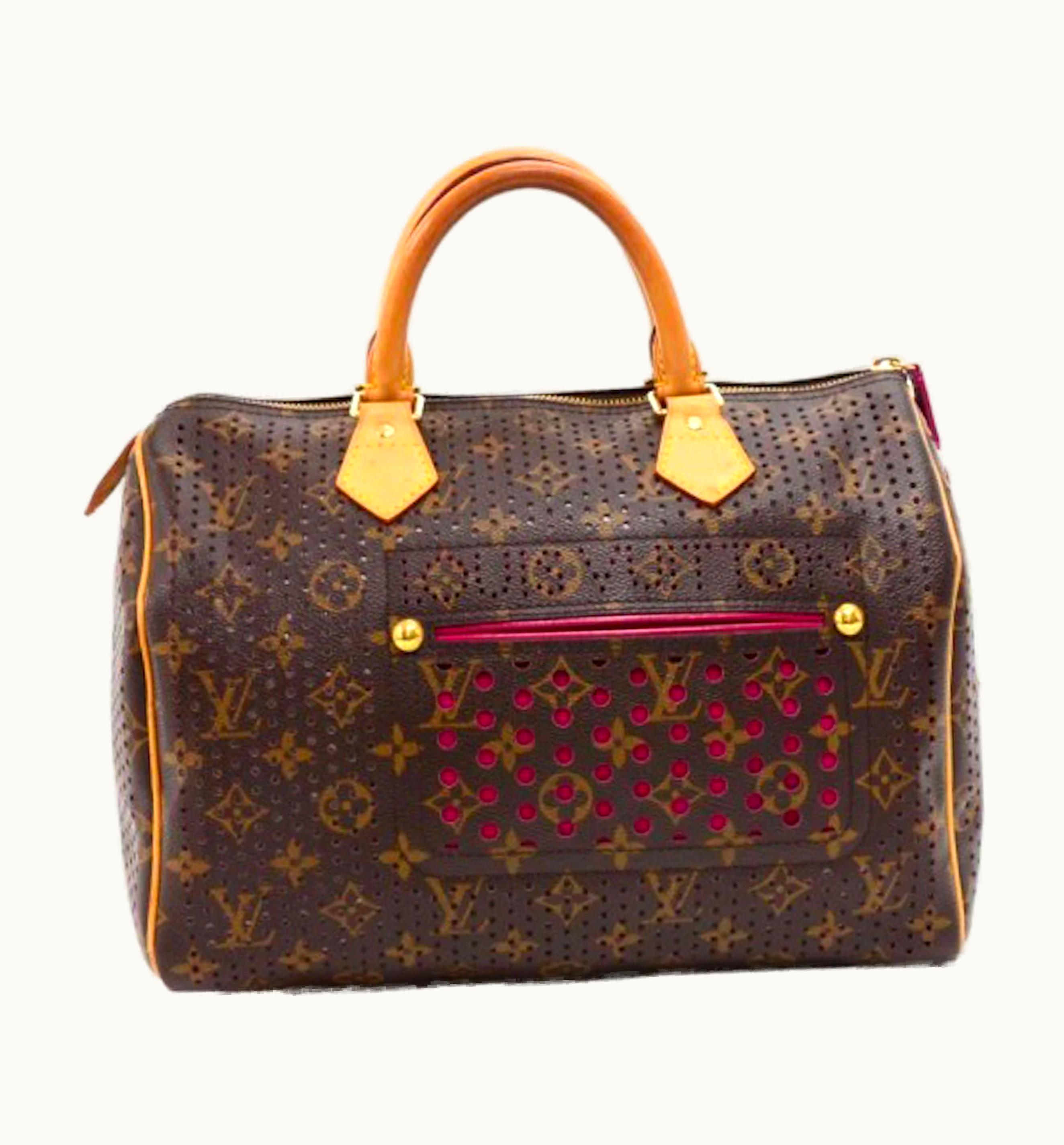Louis Vuitton Louis Vuitton Speedy Perforated Monogram 30 Brown/Fuchsia