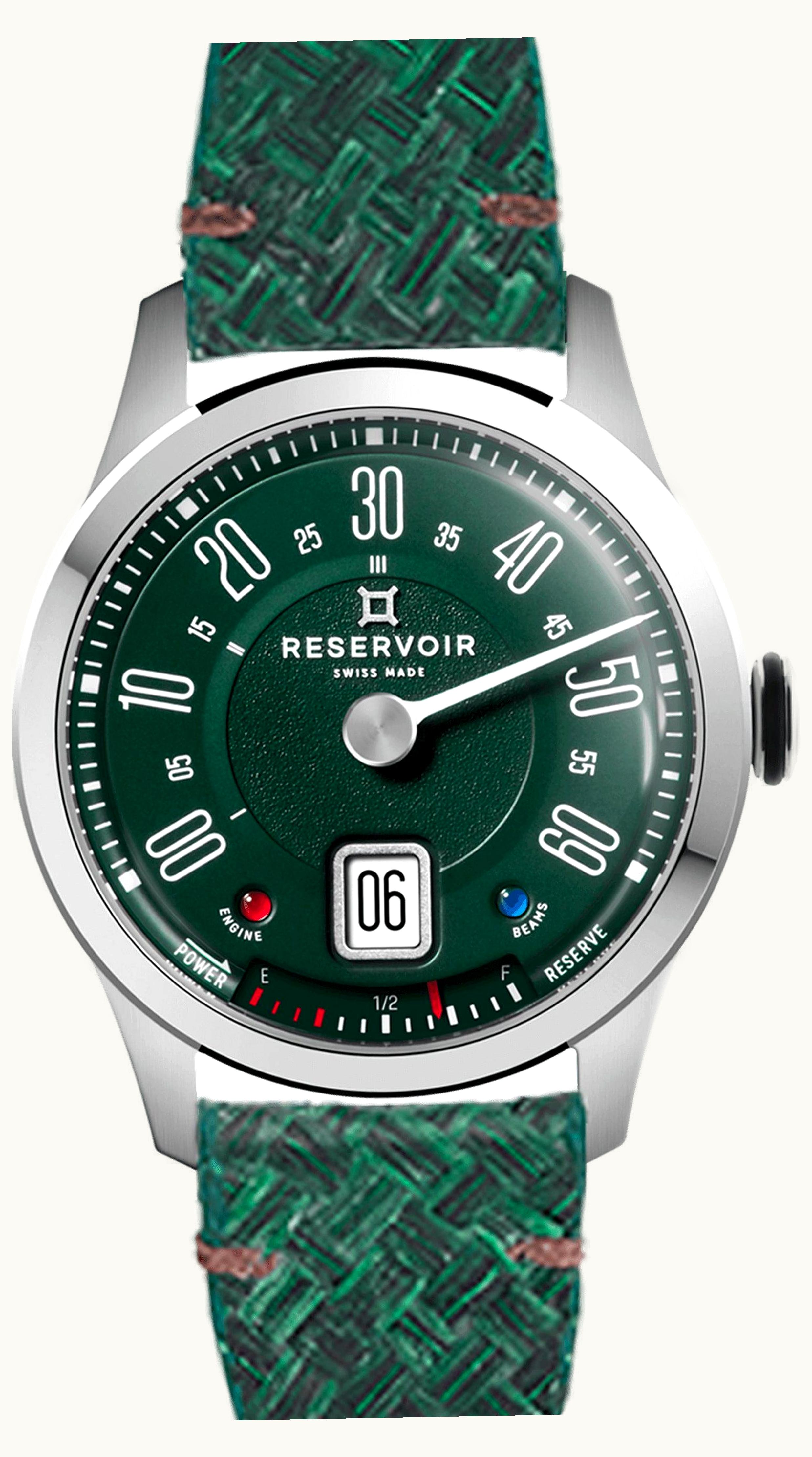 Reservoir Longbridge British Racing Stainless Steel / Green