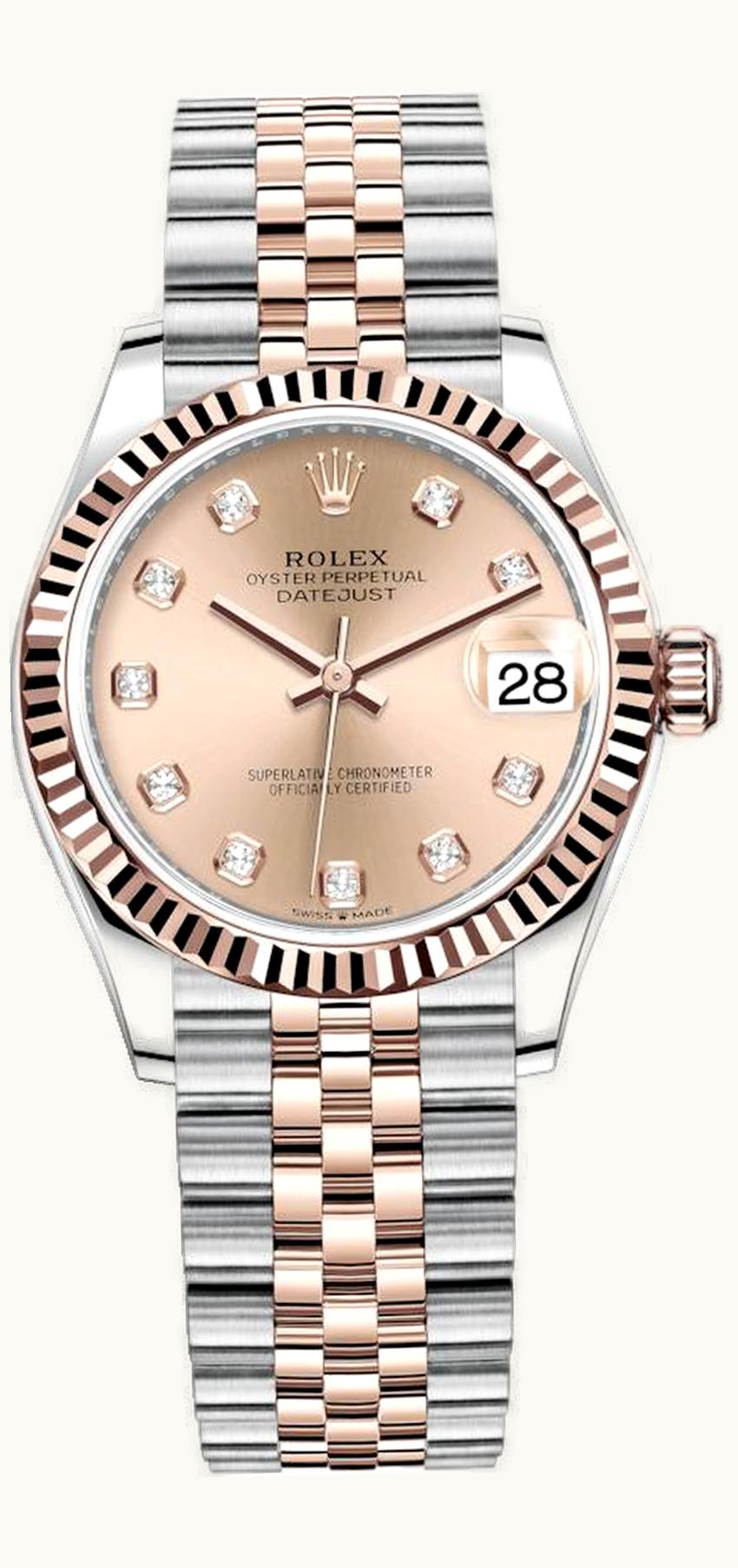 Rolex Datejust 31 Stainless Steel Diamond / Jubilee / Rhodium - Roman