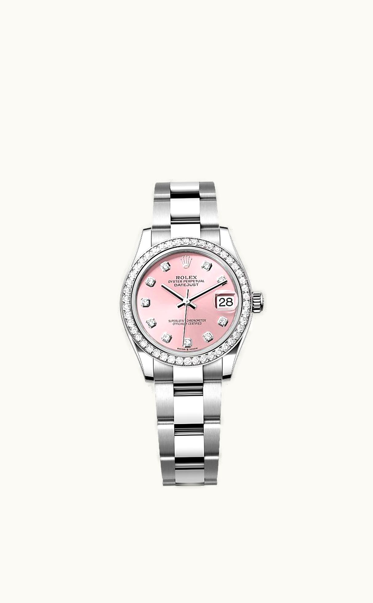 Rolex Datejust 31 Stainless Steel Diamond / Oyster / Pink - Diamond