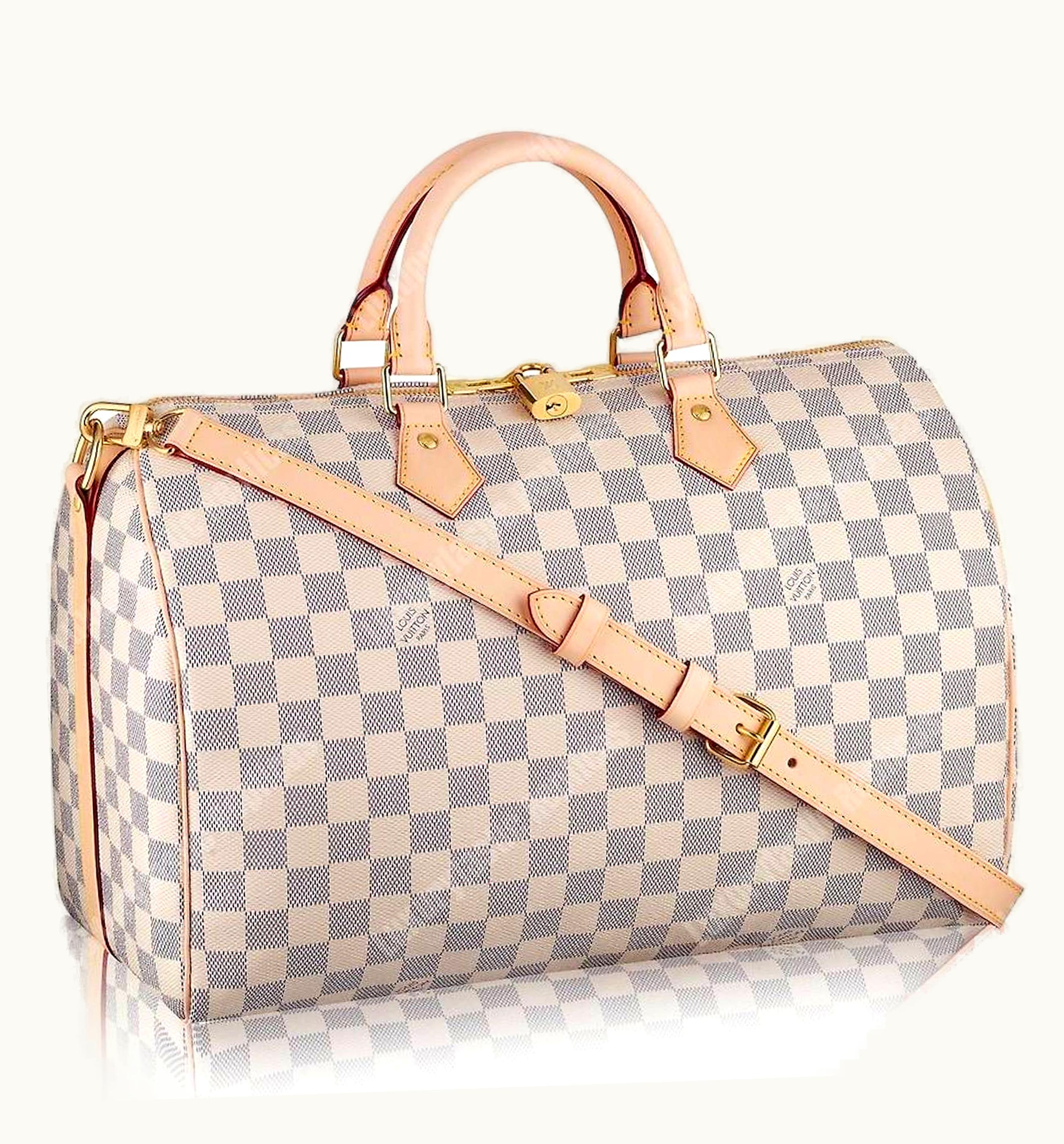 Louis Vuitton Louis Vuitton Speedy 35 Bandoulière Damier Azur 35 White/Blue