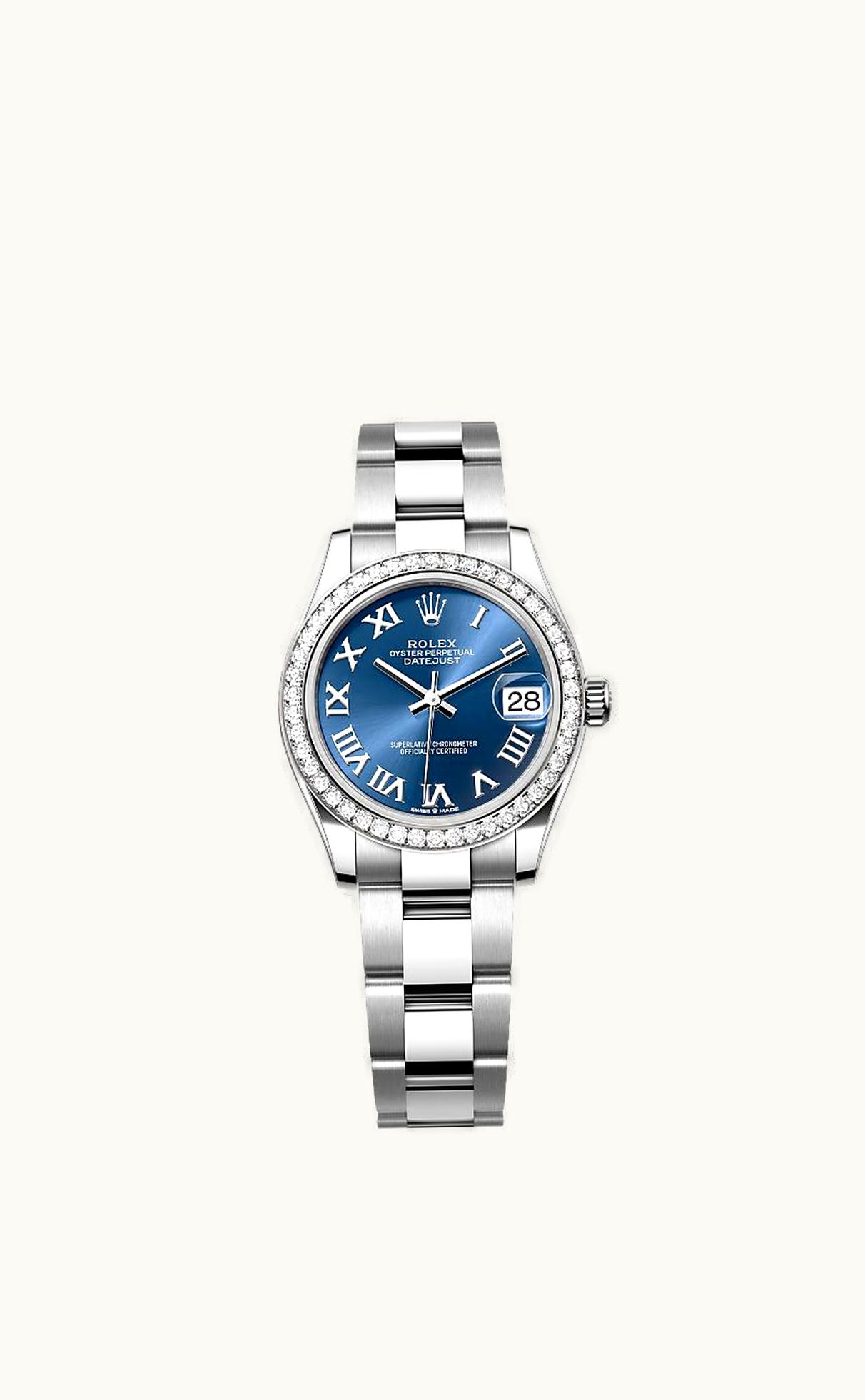 Rolex Datejust 31 Stainless Steel / Diamond / Blue - Roman / Oyster