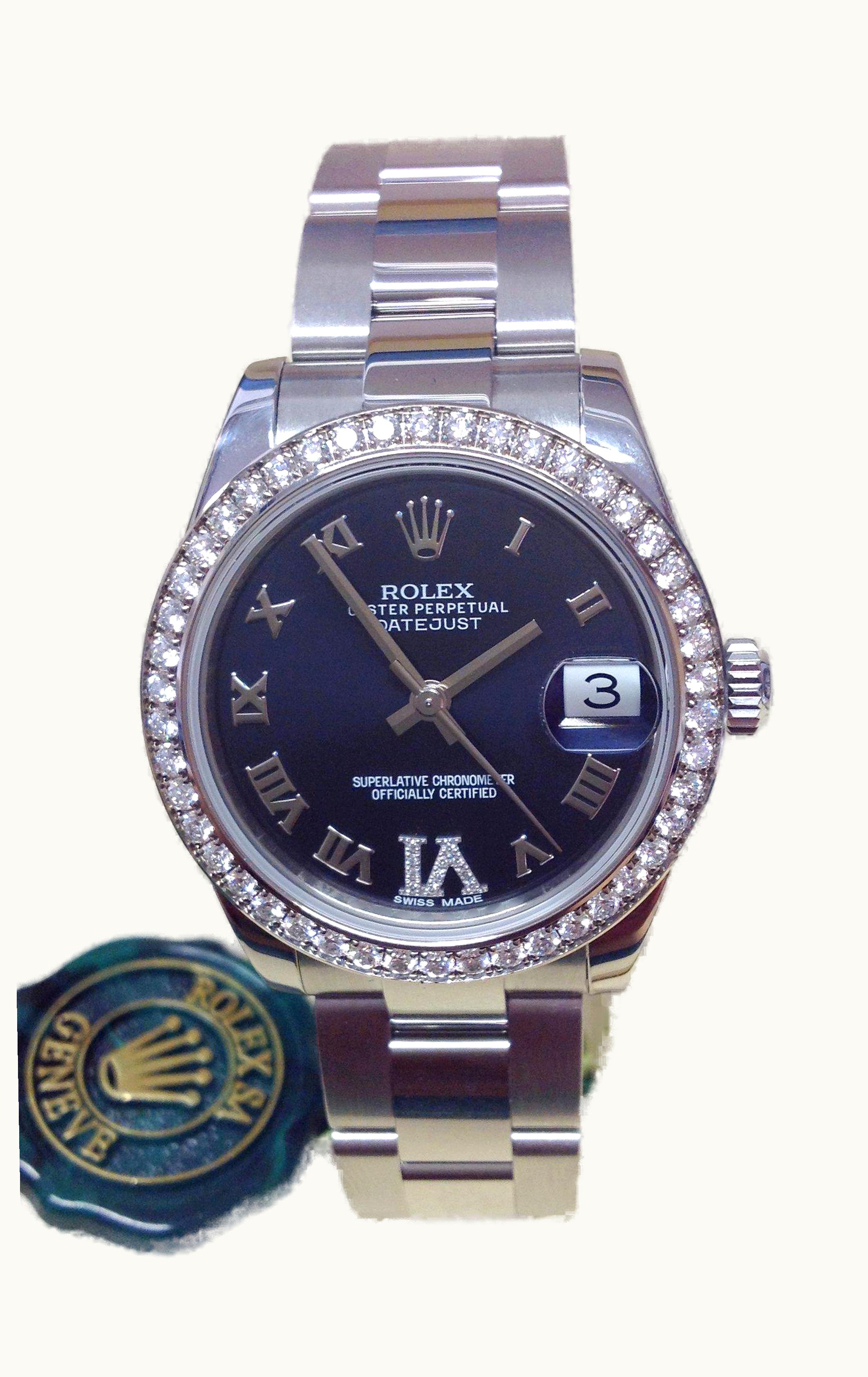 Rolex Datejust 31 Stainless Steel Diamond / Jubilee / MOP - Roman
